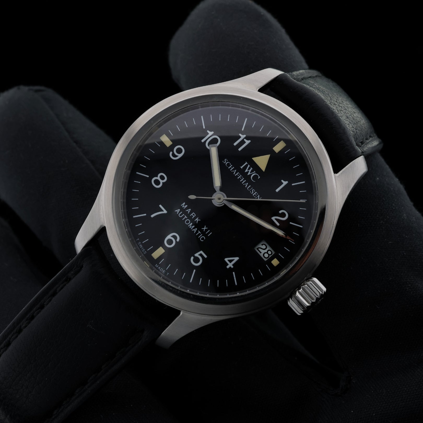 IWC Fliegeruhr Pilot's Watch 12 Mark XII, T SWISS MADE T, IWC Lederarmband, Ref. IW3241 - LUXUHRIA