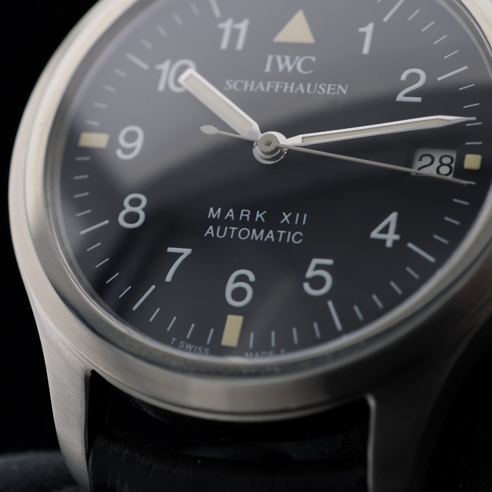 IWC Fliegeruhr Pilot's Watch 12 Mark XII, T SWISS MADE T, IWC Lederarmband, Ref. IW3241 - LUXUHRIA