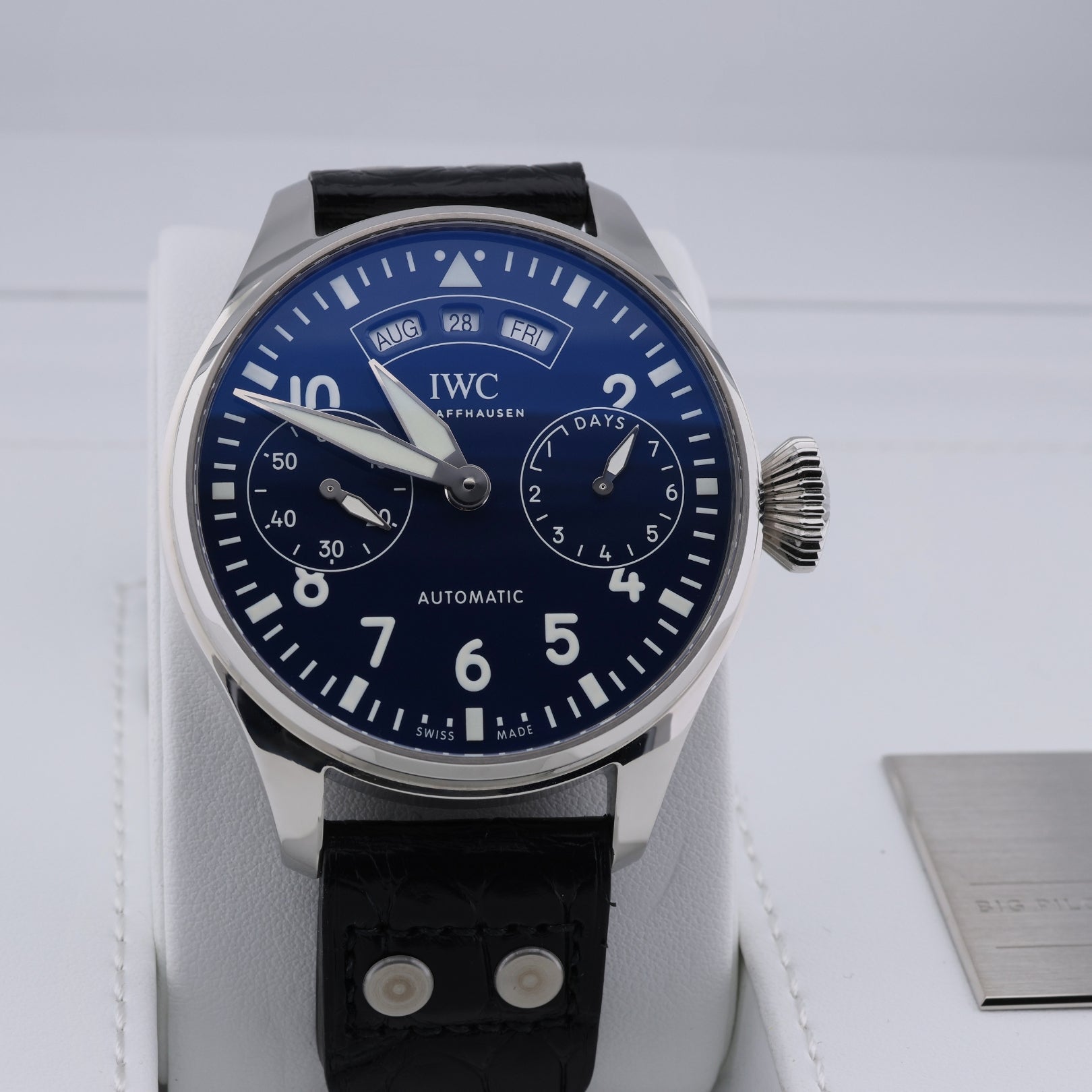 IWC Große Fliegeruhr Pilot’s Watch, 150 Jahre Edition, Jahreskalender, Ref. IW502708, B+P - LUXUHRIA