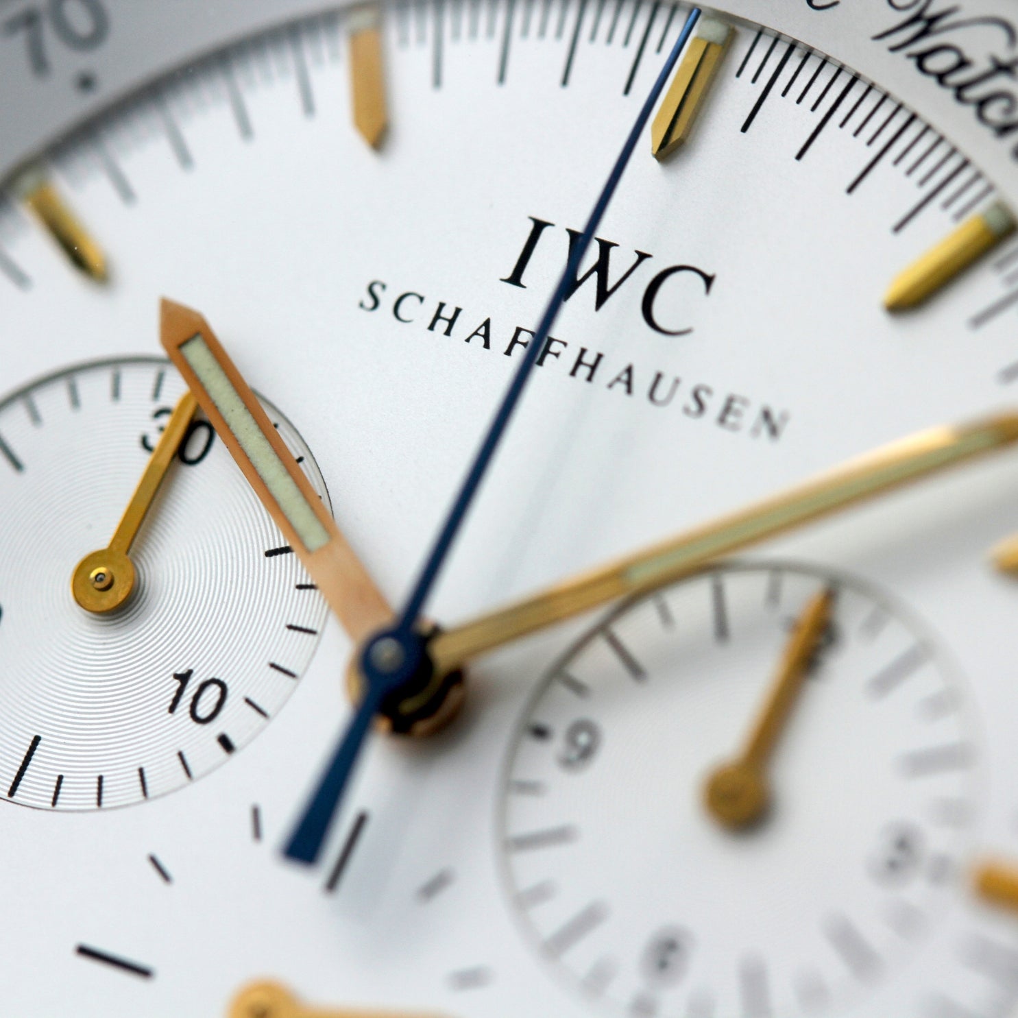 IWC GST Chronograph MecaQuartz 36.5mm Quartz, Stahlarmband, Ref. IW3727-03, B+P - LUXUHRIA