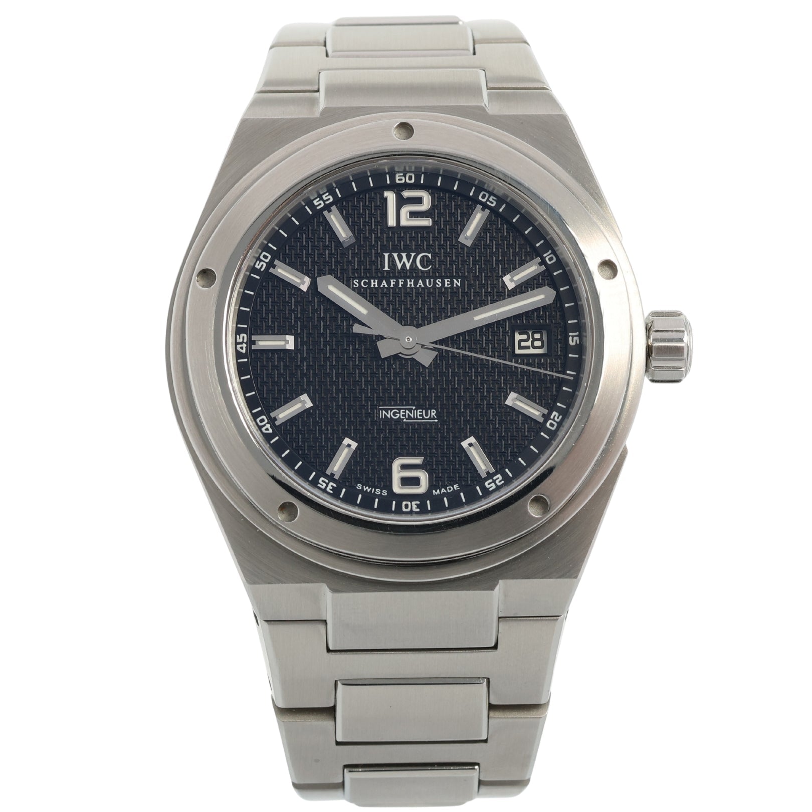 IWC Ingenieur Automatic, Edelstahl, LC100, Black Dial, Ref. IW322701, 12 - 2005, B+P - LUXUHRIA