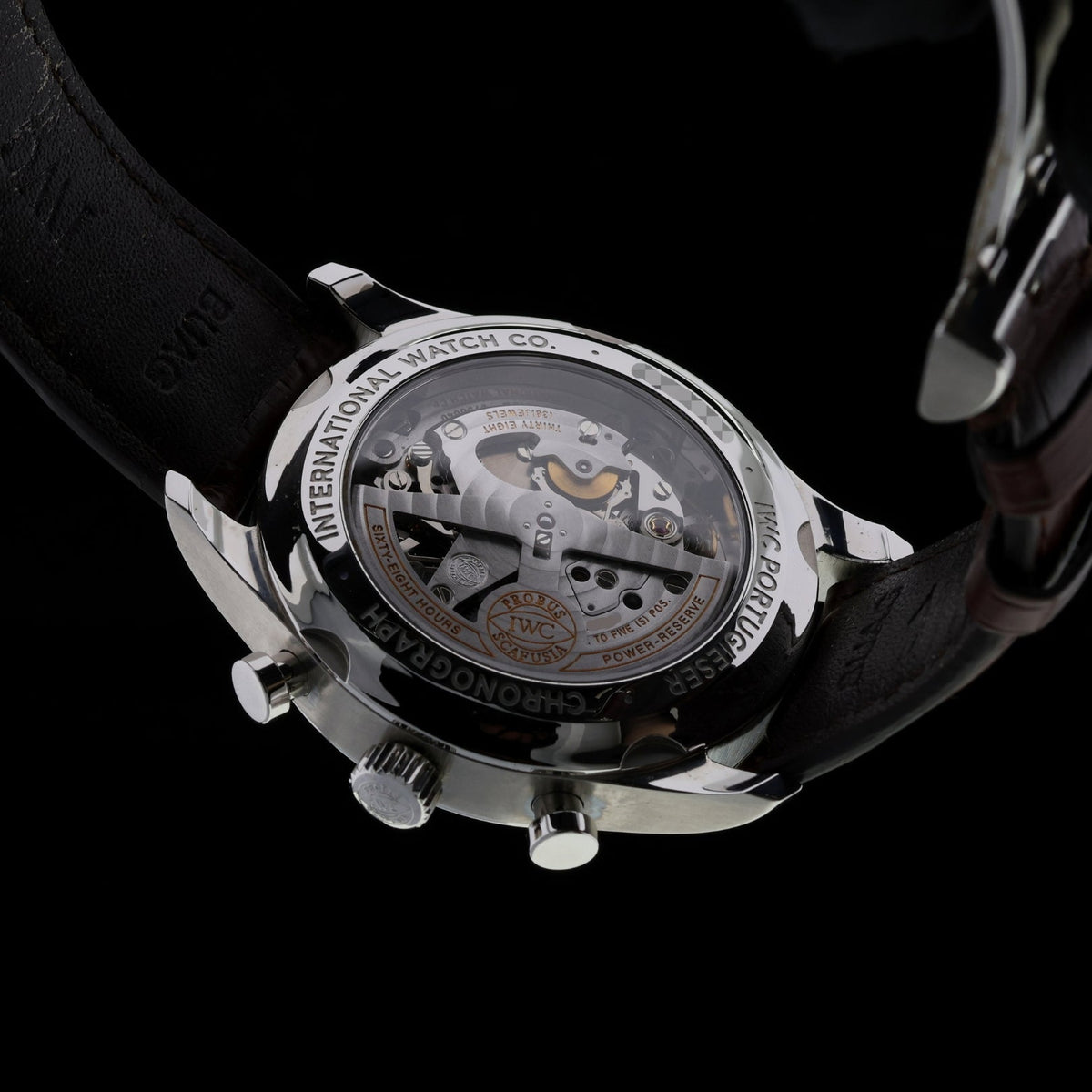 IWC Portuguese Portugieser Chronograph Classic, LC100, Edelstahl, Ref. IW390404, 2018, B+P - LUXUHRIA