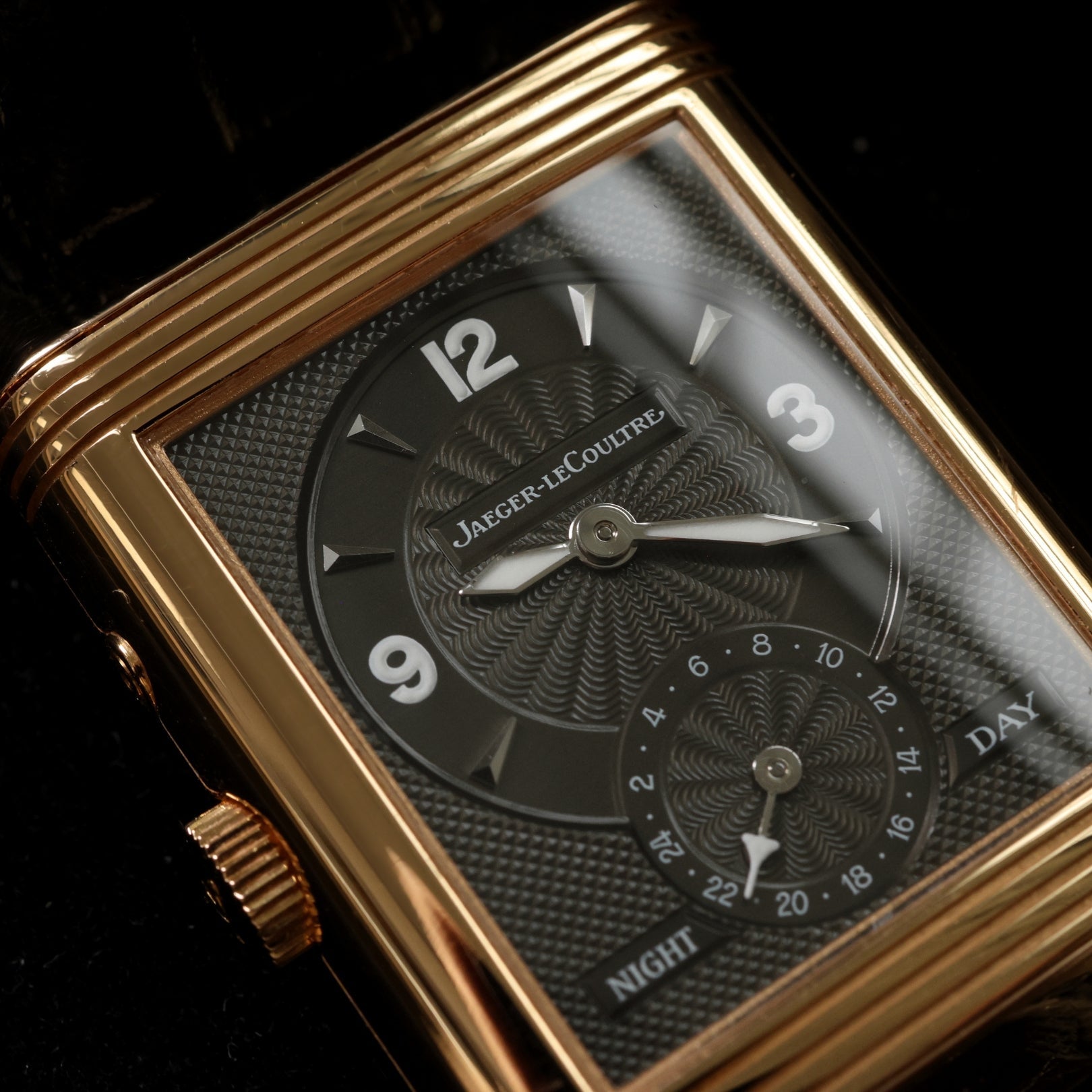 Jaeger - LeCoultre Reverso Duoface, Night & Day, Rosegold, 42.2x26mm, Ref. 270.2.54, mit Box - LUXUHRIA