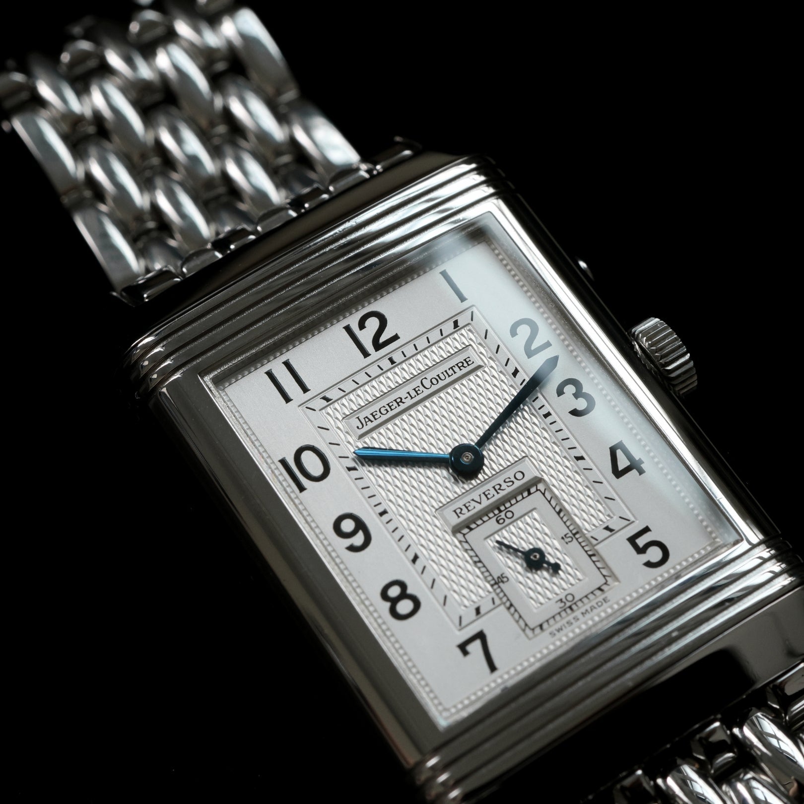 Jaeger - LeCoultre Reverso Duoface, Night & Day, Stahlband, Ref. 270.8.54/270.840.622B, 10 - 2000, B+P - LUXUHRIA