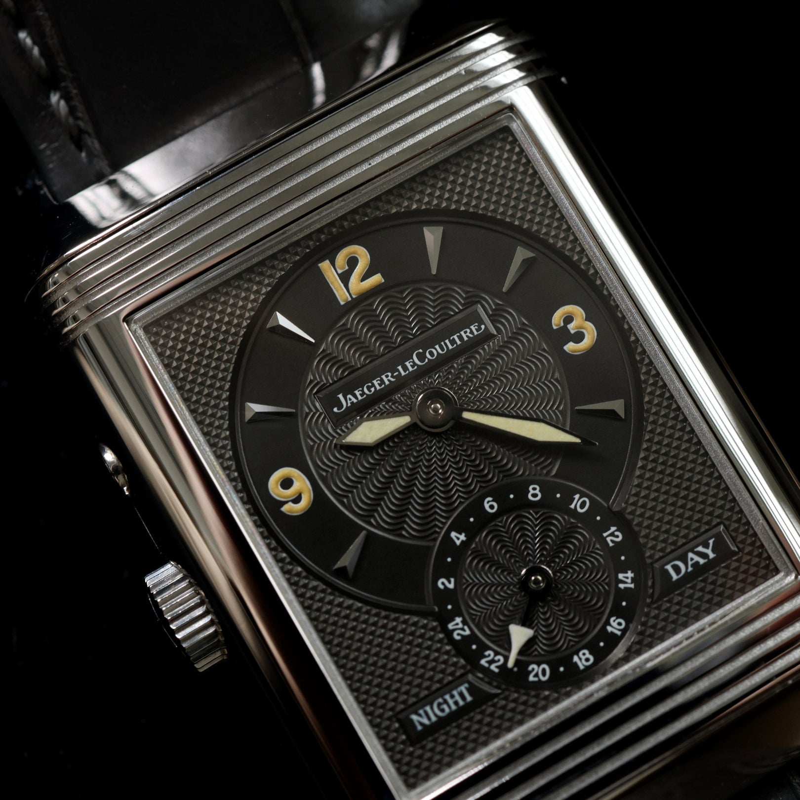 Jaeger - LeCoultre Reverso Duoface, Night & Day, Weißgold, 42.2x26mm, Ref. 270.3.54, mit Box - LUXUHRIA