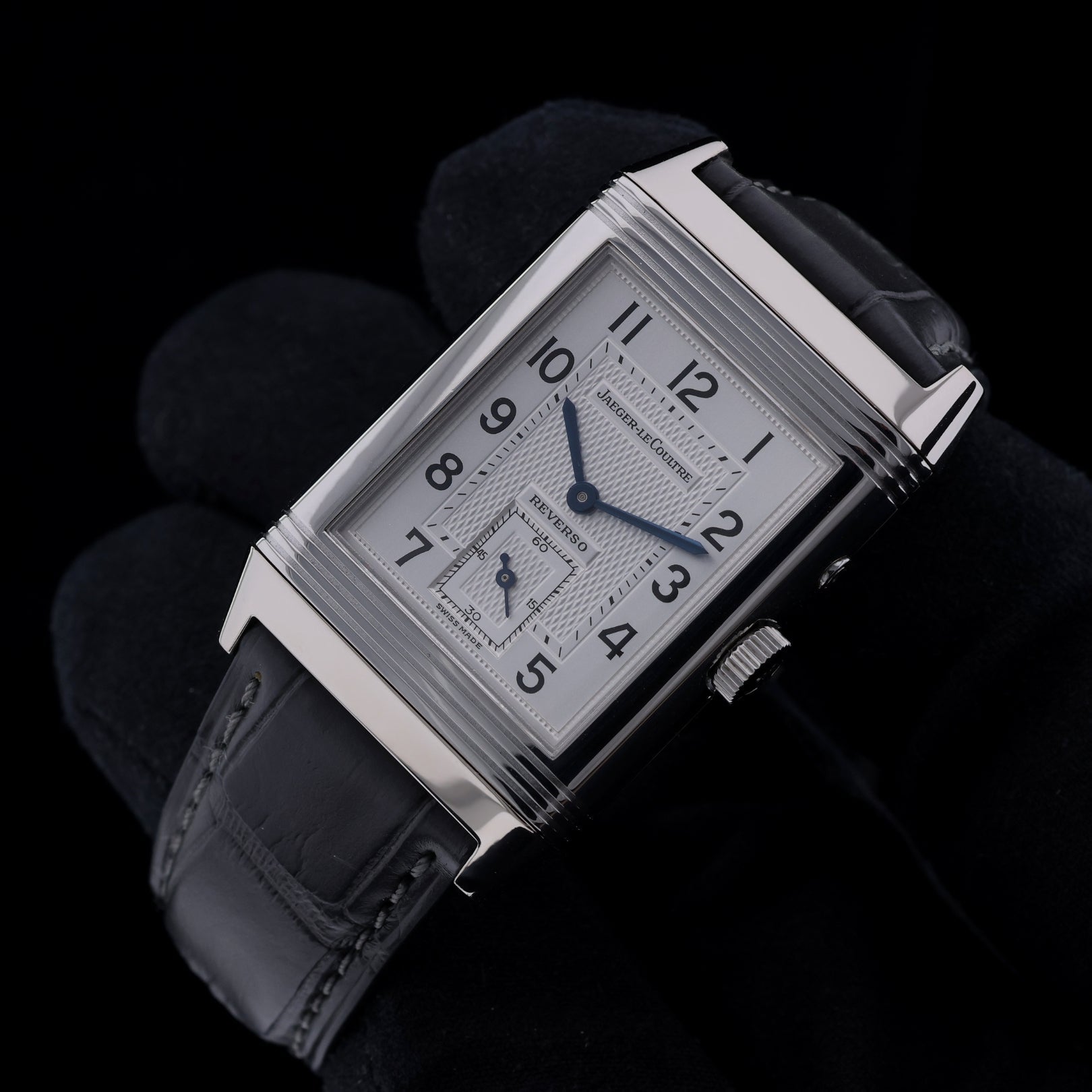 Jaeger - LeCoultre Reverso Duoface, Night & Day, Weißgold, 42.2x26mm, Ref. 270.3.54, mit Box - LUXUHRIA