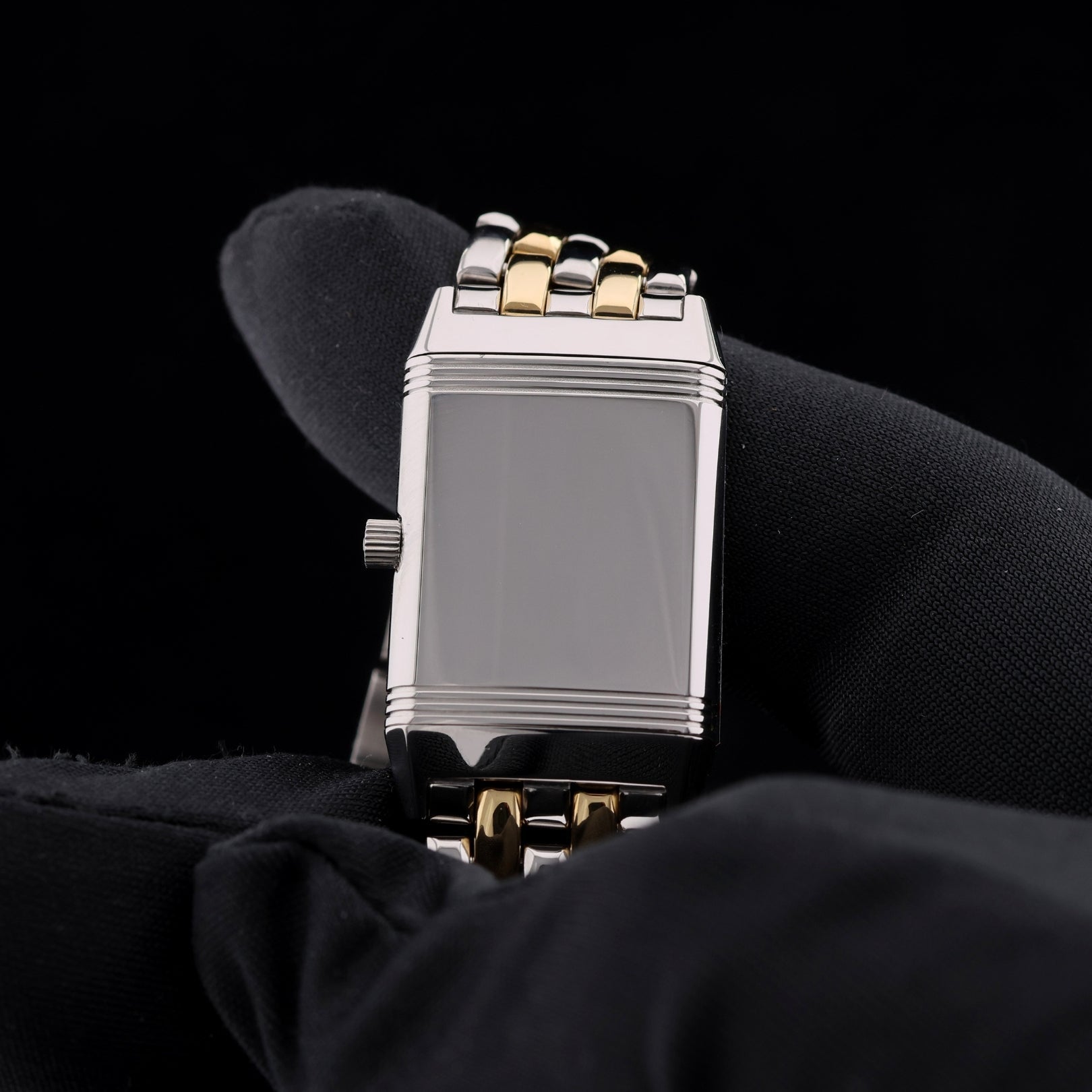 Jaeger - LeCoultre Reverso Lady, Stahl/Gold Armband, Ref. 260.8.08, 12 - 1998, B+P - LUXUHRIA