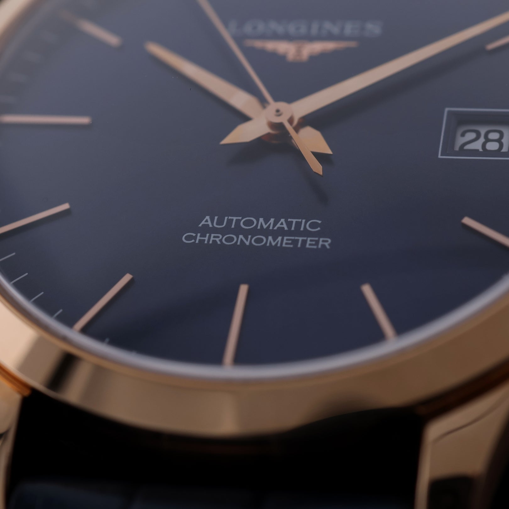 Longines Record, Automatic, Rotgold, Ref. L2.820.8.92.2, 2019, B+P - LUXUHRIA