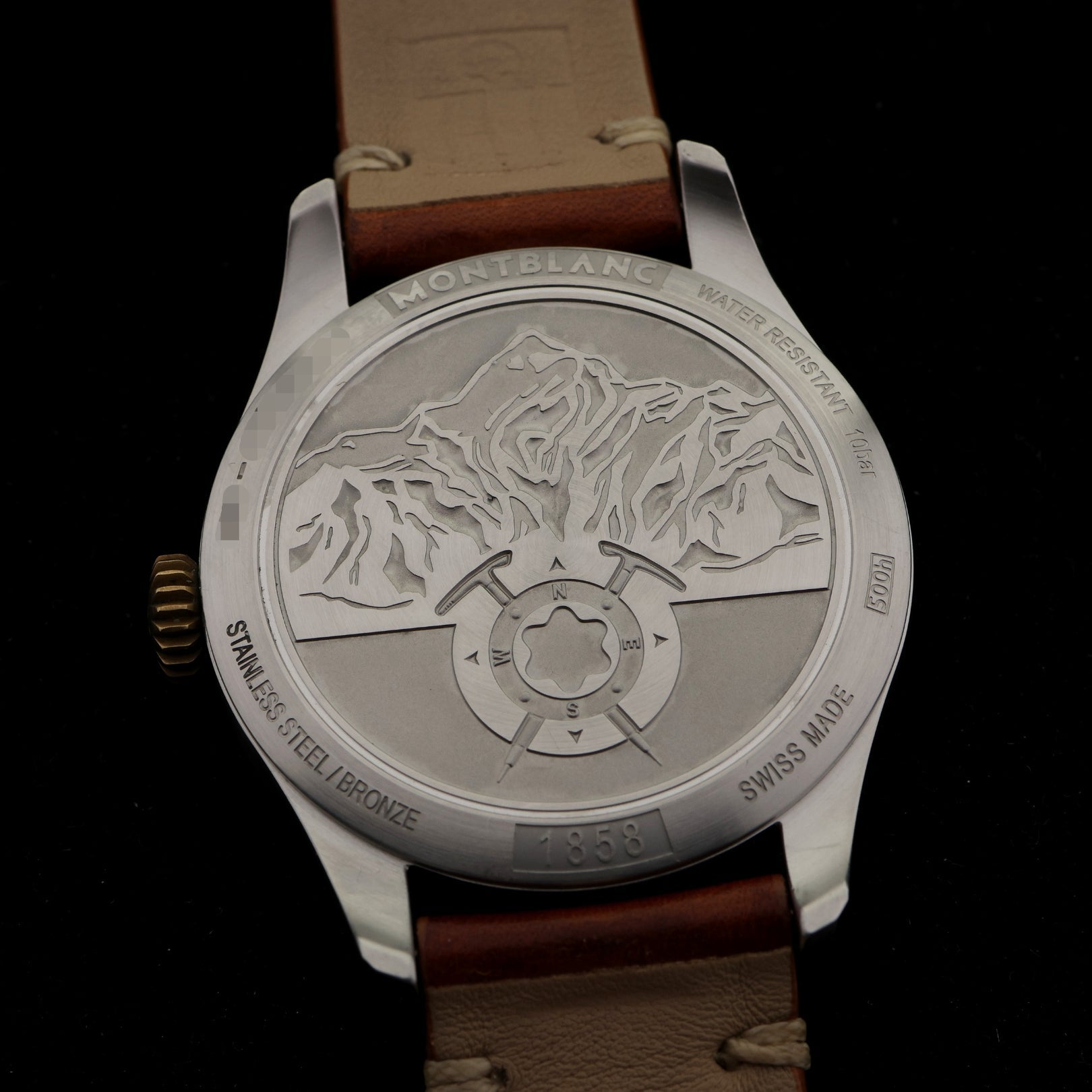 Montblanc 1858 Automatic, Stahl/Bronze, Black Dial, Ref. 117833, 11 - 2018, B+P - LUXUHRIA