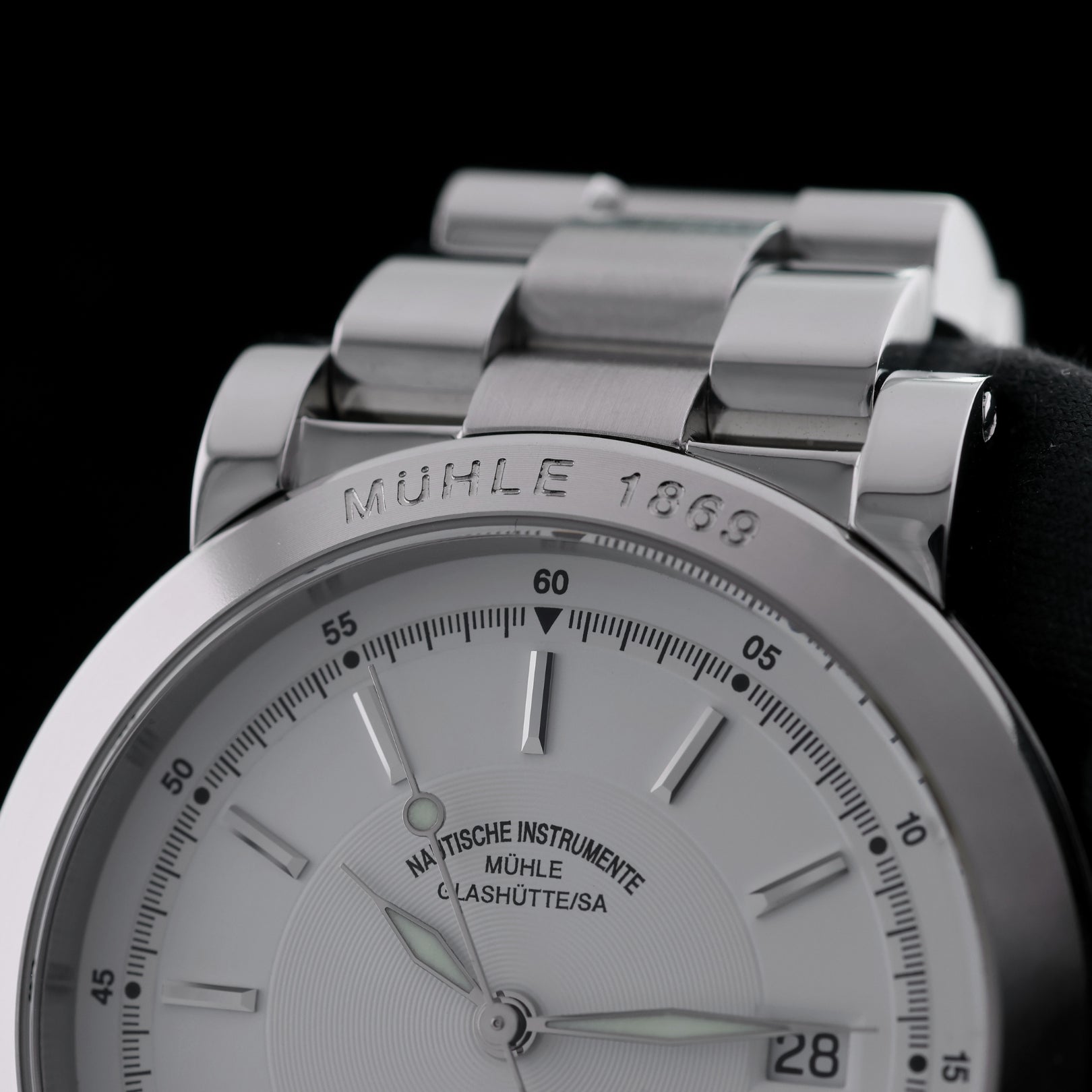 Mühle Glashütte Nautische Instrumente, City 99, Edelstahl, Ref. M1 - 99 - 40, 05 - 2008, B+P - LUXUHRIA