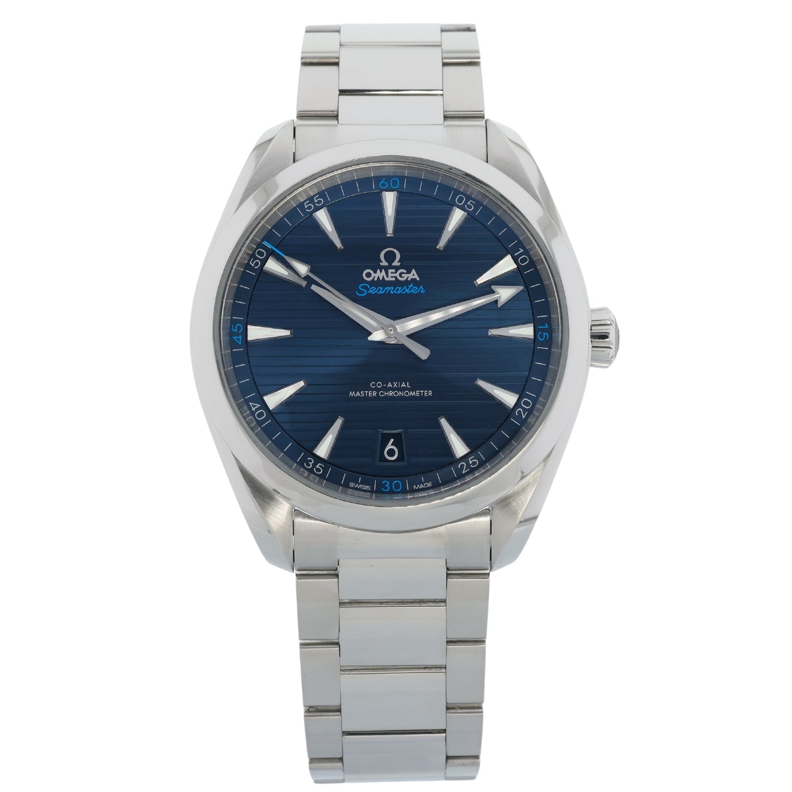 Omega Seamaster Aqua Terra 150m, Teak Blau, 41mm, Ref. 220.10.41.21.03.001, B+P - LUXUHRIA