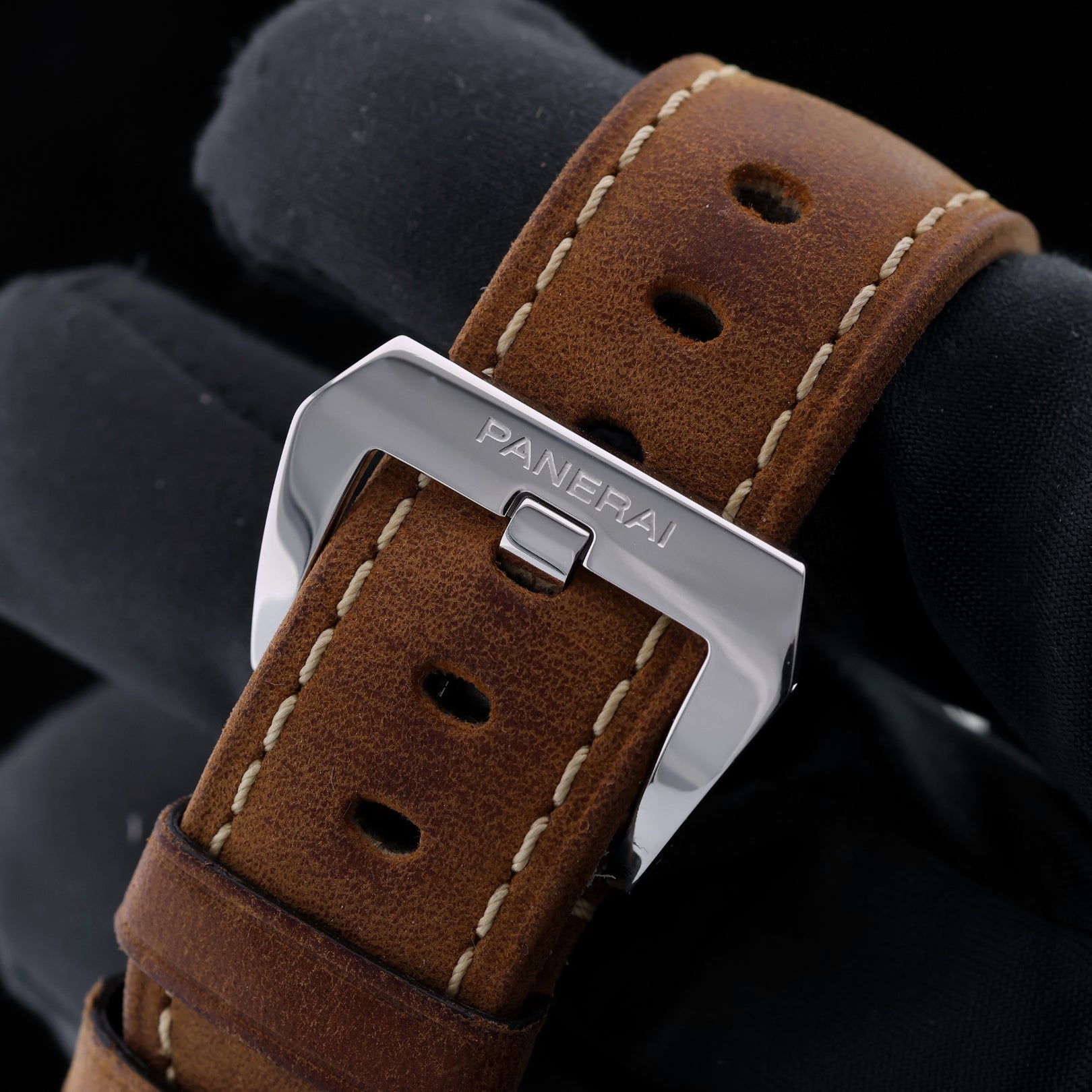 Panerai Luminor GMT Automatic, Edelstahl, Ref. PAM00160, mit Box & Bucherer Zertifikat - LUXUHRIA