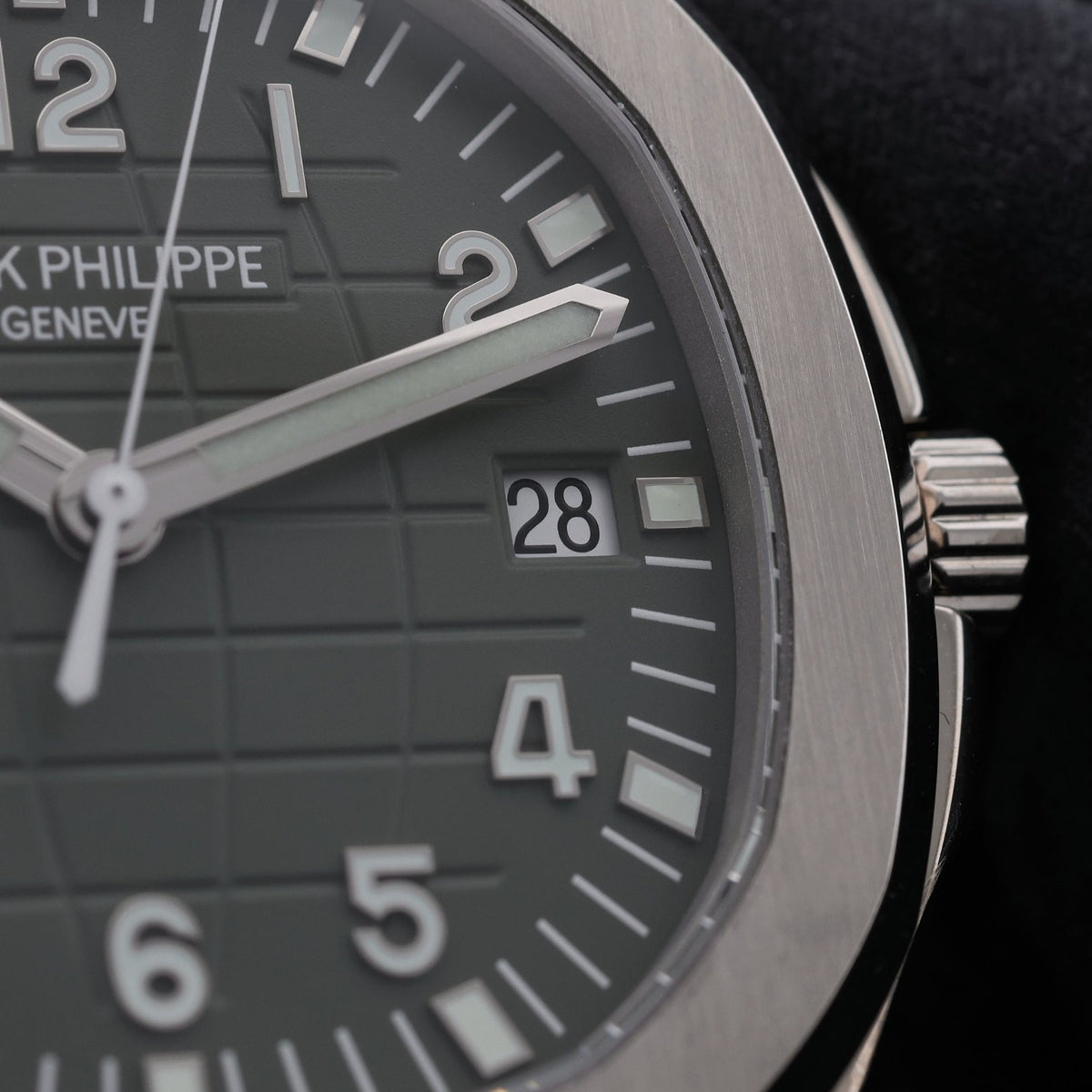 Patek Philippe Aquanaut, Jumbo, Weißgold, Grün, LC100, Ref. 5168G-010, 2024, B+P - LUXUHRIA
