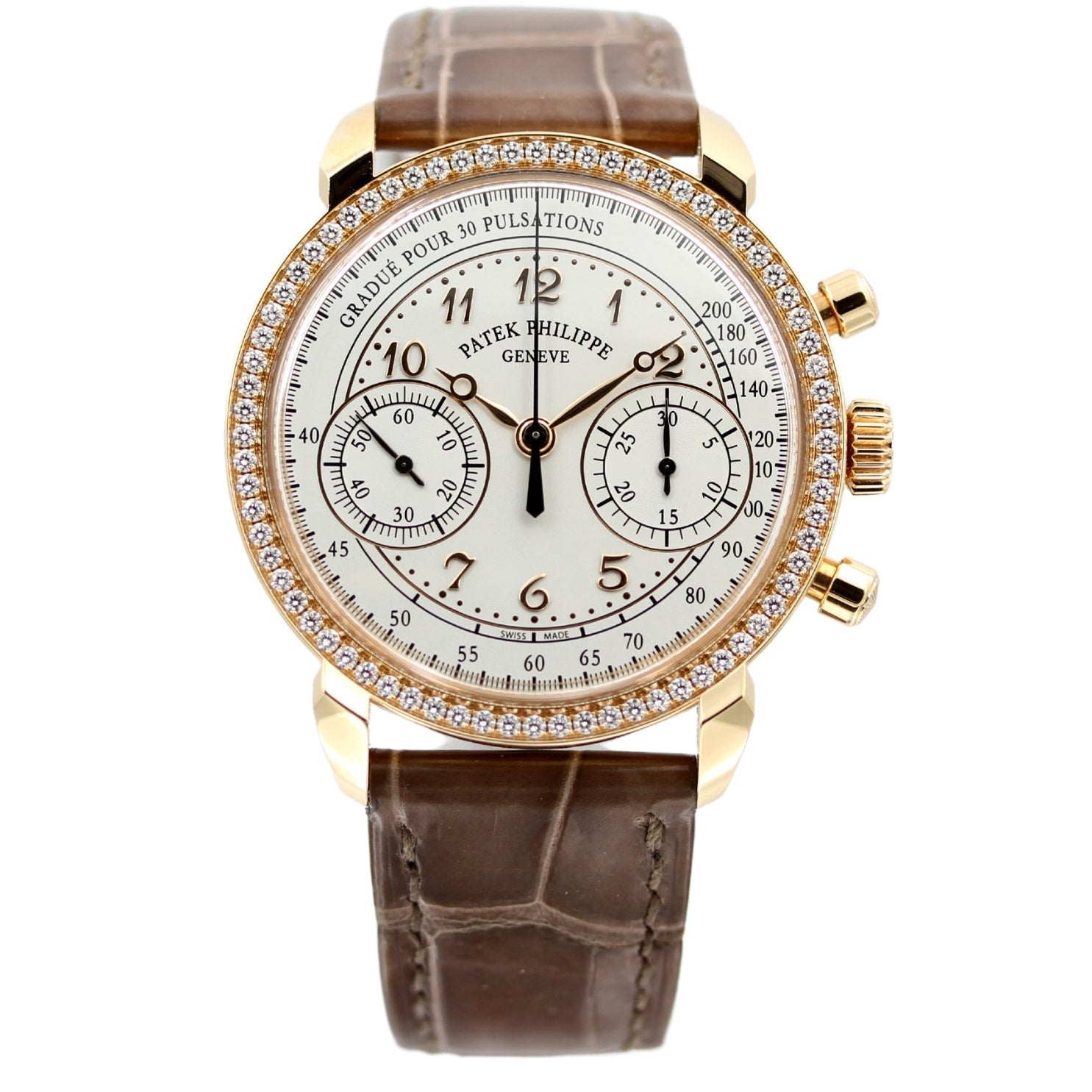 Patek Philippe Chronograph, Diamonds, manual winding, 7150/250R-001