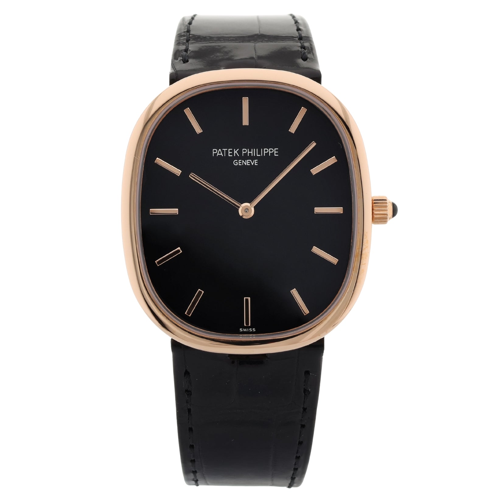 Patek Philippe Golden Ellipse, Rosegold, 34,5x39,5 mm, Erstkaufrechnung, Ref. 5738R - 001, 03 - 2024, B+P - LUXUHRIA