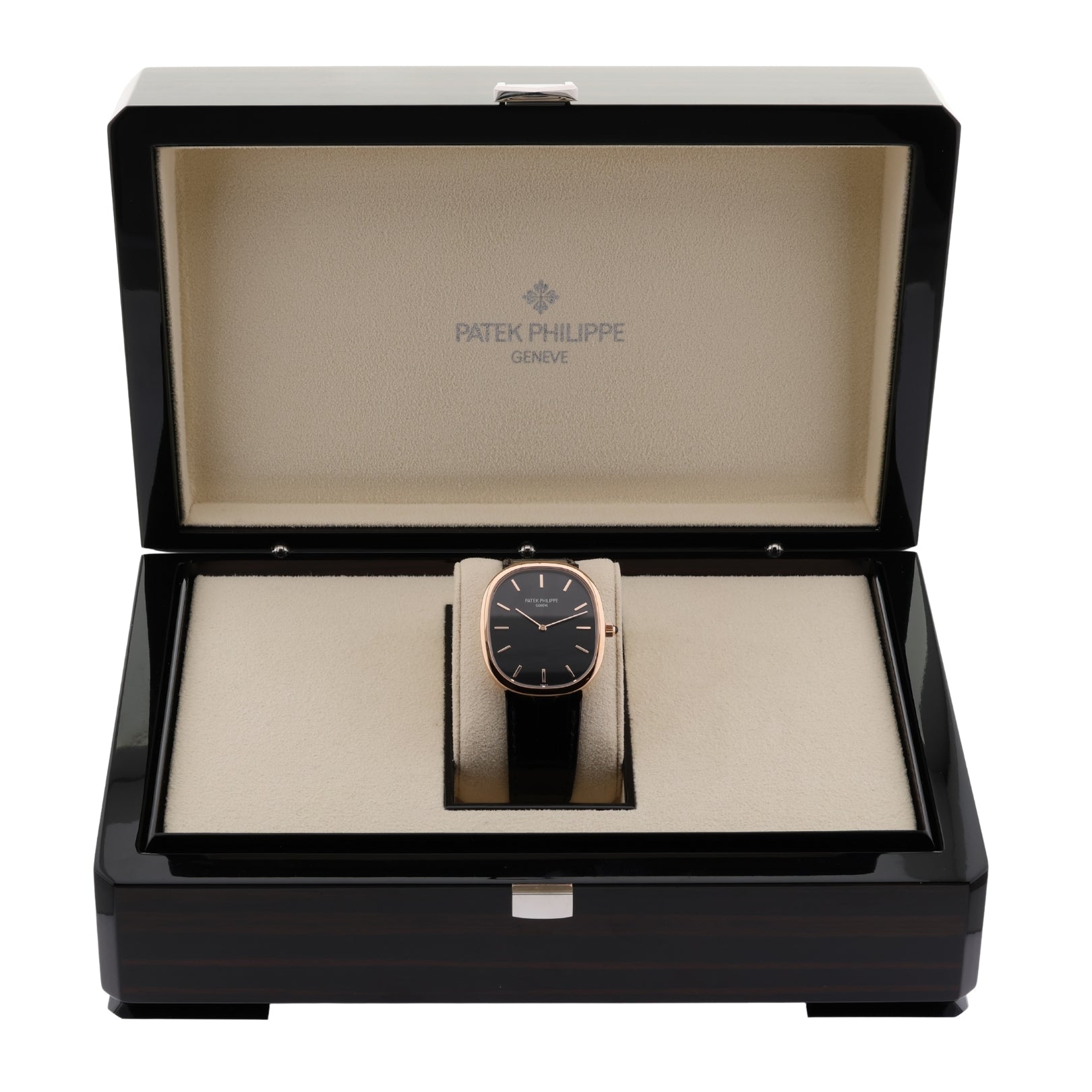 Patek Philippe Golden Ellipse, Rosegold, 34,5x39,5 mm, Erstkaufrechnung, Ref. 5738R - 001, 03 - 2024, B+P - LUXUHRIA