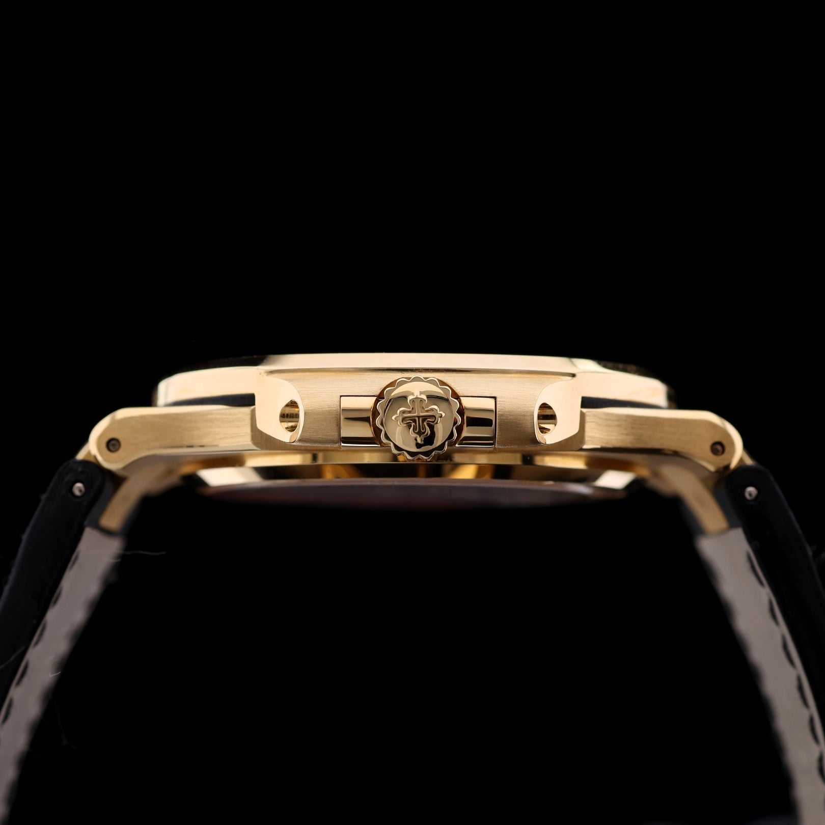 Patek Philippe Nautilus Jumbo , 40mm, Gelbgold, White Dial, Ref. 5711J - 001, mit Box+Auszug Erstkaufre. - LUXUHRIA