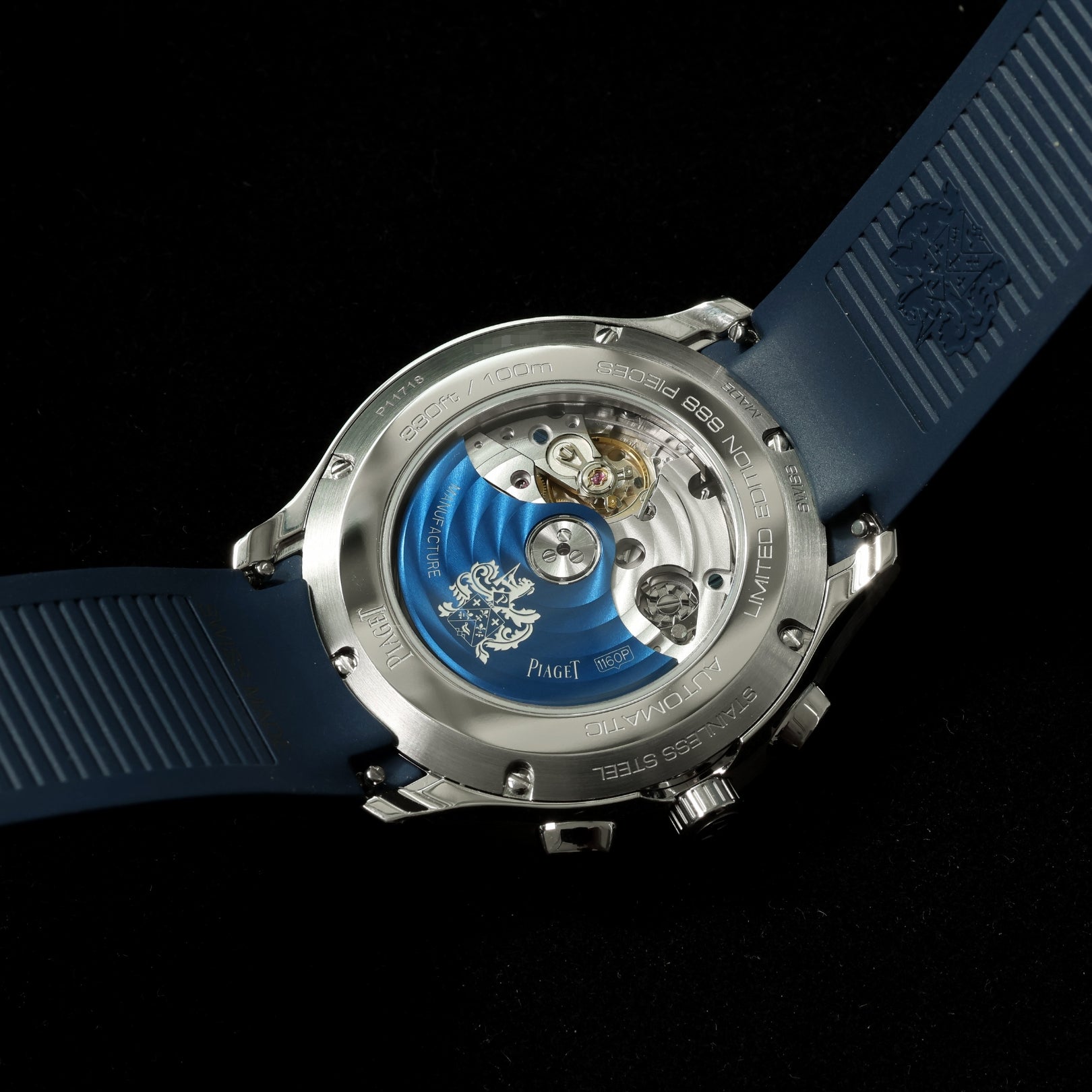Piaget Polo S, Limited Edition, 42 mm, 1 out of 888, White/Blue, Ref. G0A46013, 11 - 2022, B+P - LUXUHRIA