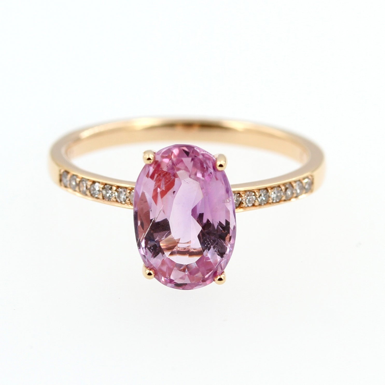 Rose gold pink sapphire ring discount