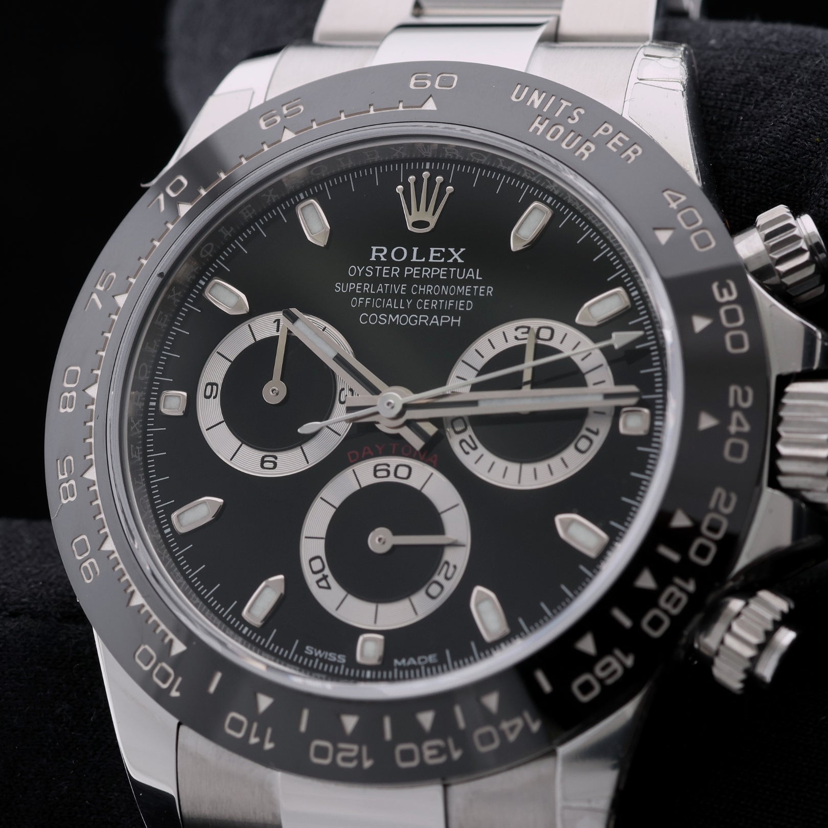 Rolex Cosmograph Daytona, Schwarz, Edelstahl Oystersteel, 116500LN, 09 - 2021, B+P - LUXUHRIA