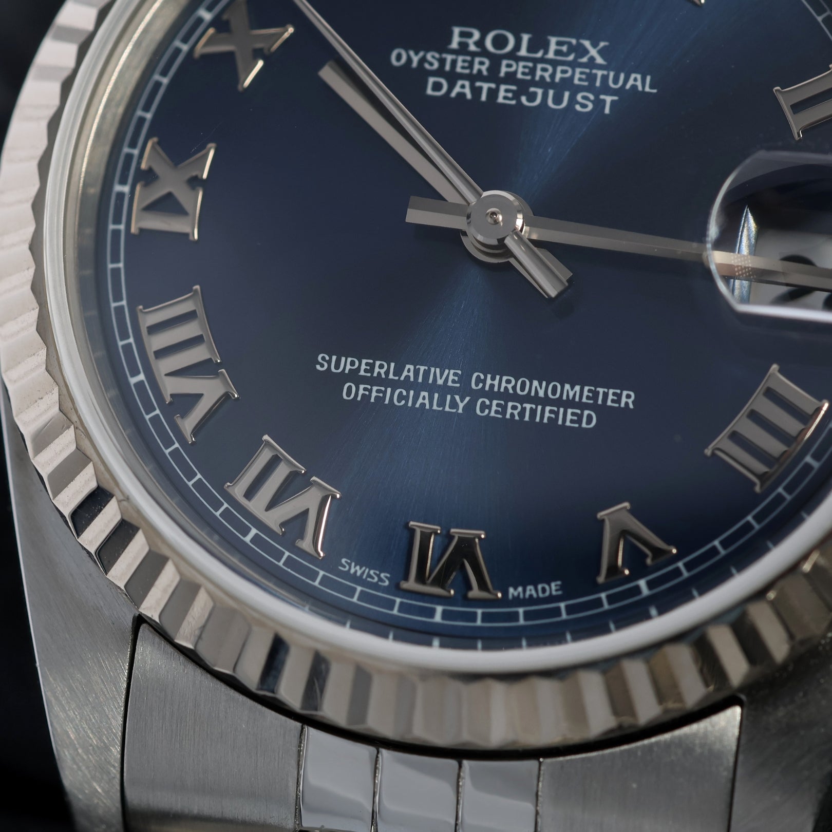 Rolex Datejust 31, Blue Roman Dial, Jubilee, Ref. 78274, mit Box - LUXUHRIA