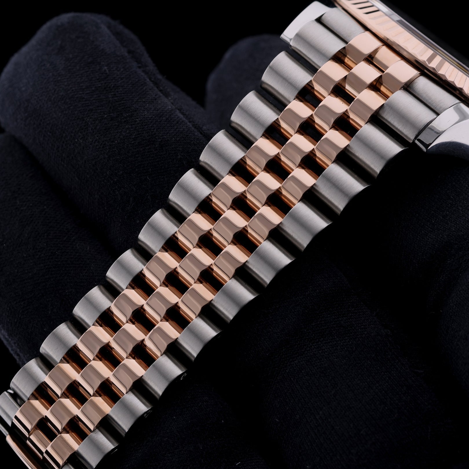 Rolex Datejust 36, Black Diamond Dial, Everose Gold, Jubilee, Ref. 126231, 10-2024, B+P - LUXUHRIA