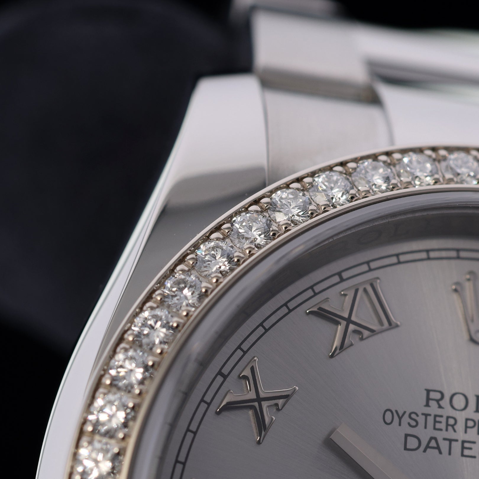Rolex Datejust 36, Diamantlünette, Oyster, Ref. 116244, 02 - 2018, B+P - LUXUHRIA