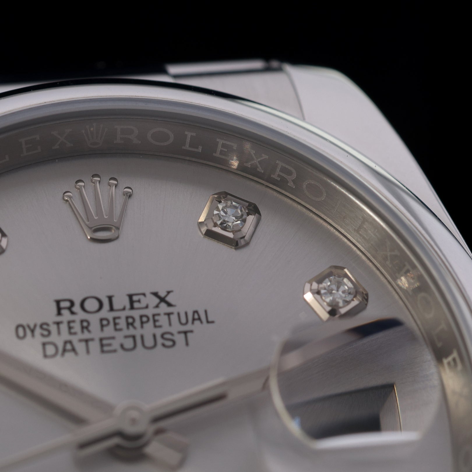 Rolex Datejust 36, Oyster, Silver Diamond Dial, LC100, Ref. 116200, 11-2016, B+P - LUXUHRIA