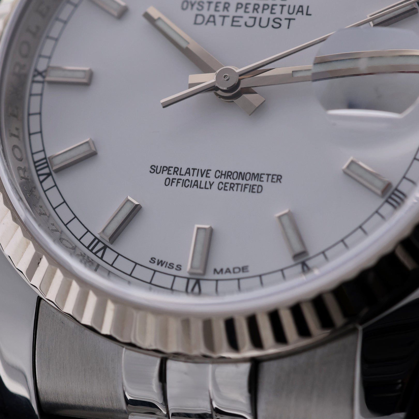 Rolex Datejust 36, White Dial, Jubilee, Service 2023, Ref. 116234, 03-2012, B+P - LUXUHRIA