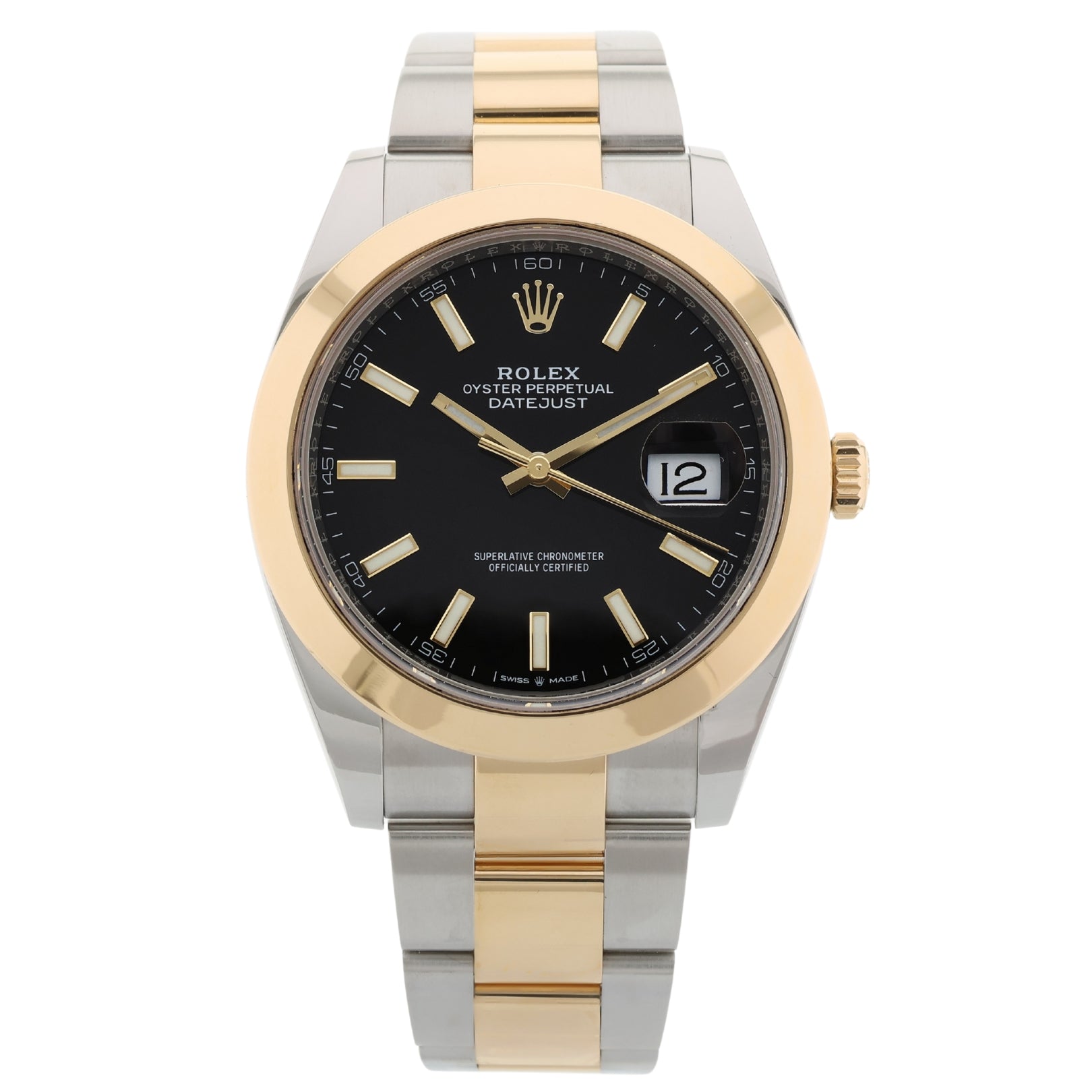 Rolex Datejust 41, Black DialRolesor Gelb, Gold/Edelstahl, Ref. 126303, 2021, B+P - LUXUHRIA