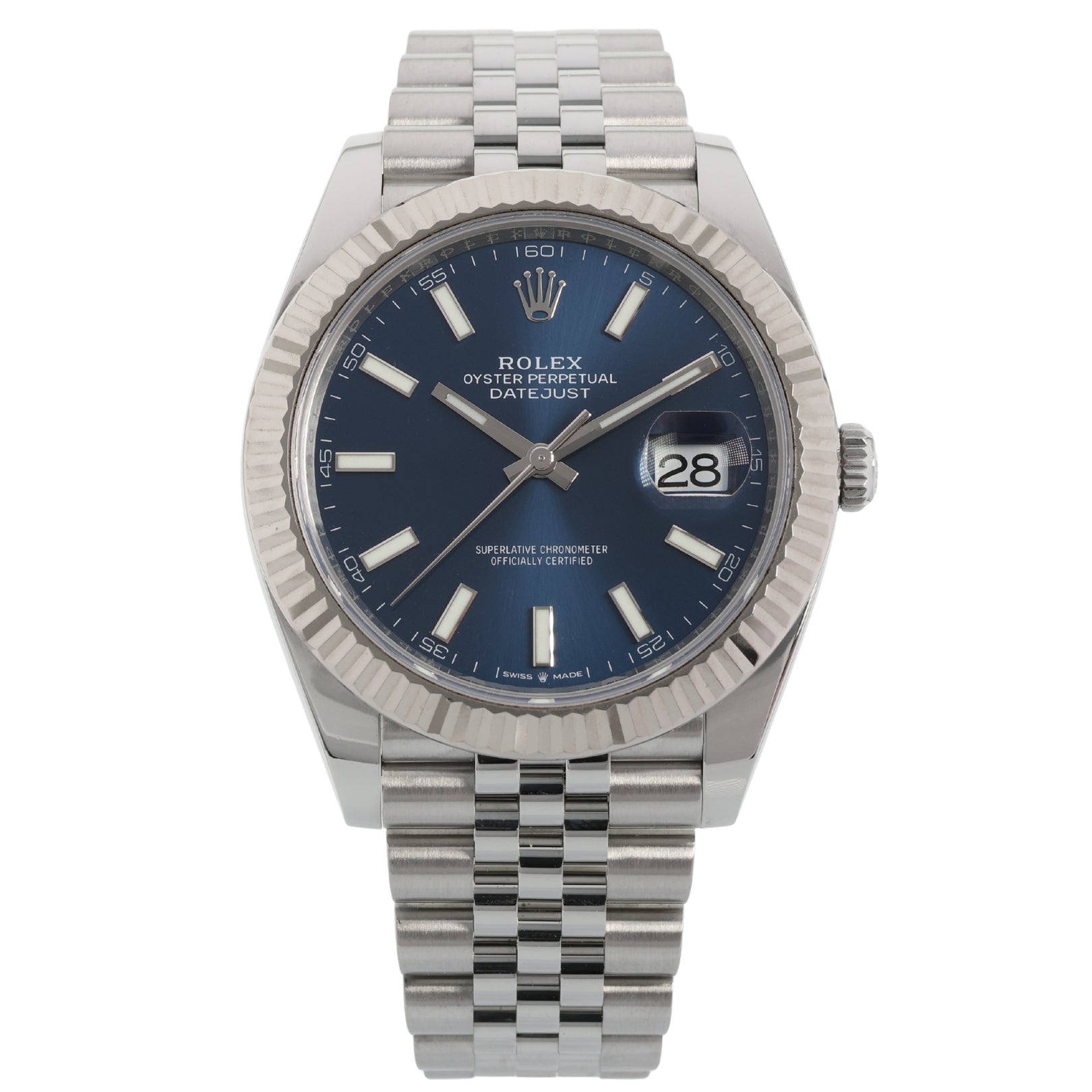 Rolex Datejust 41, Blue Dial, Jubilee, Ref. 126334, 10-2025, B+P - LUXUHRIA