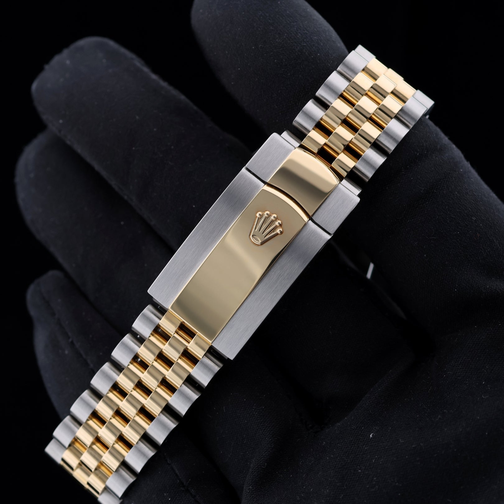 Rolex Datejust 41, Gold/Stahl, Jubilee, Champagner, Diamanten, Ref. 126333, 2024, B+P - LUXUHRIA