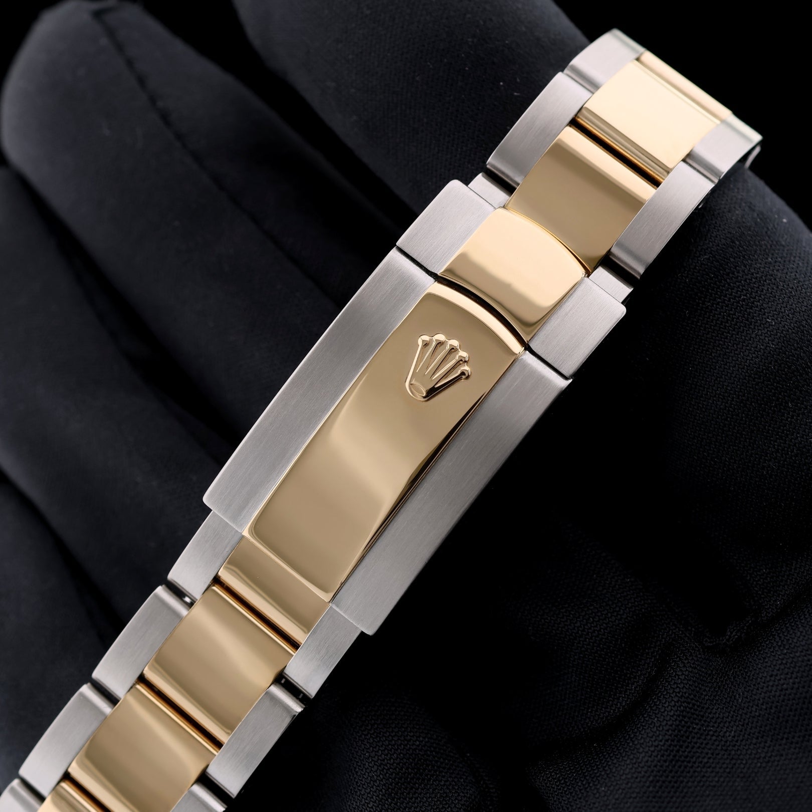 Rolex Datejust 41, Schwarz, Diamantindizes, Rolesor, Ref. 126333, B+P - LUXUHRIA