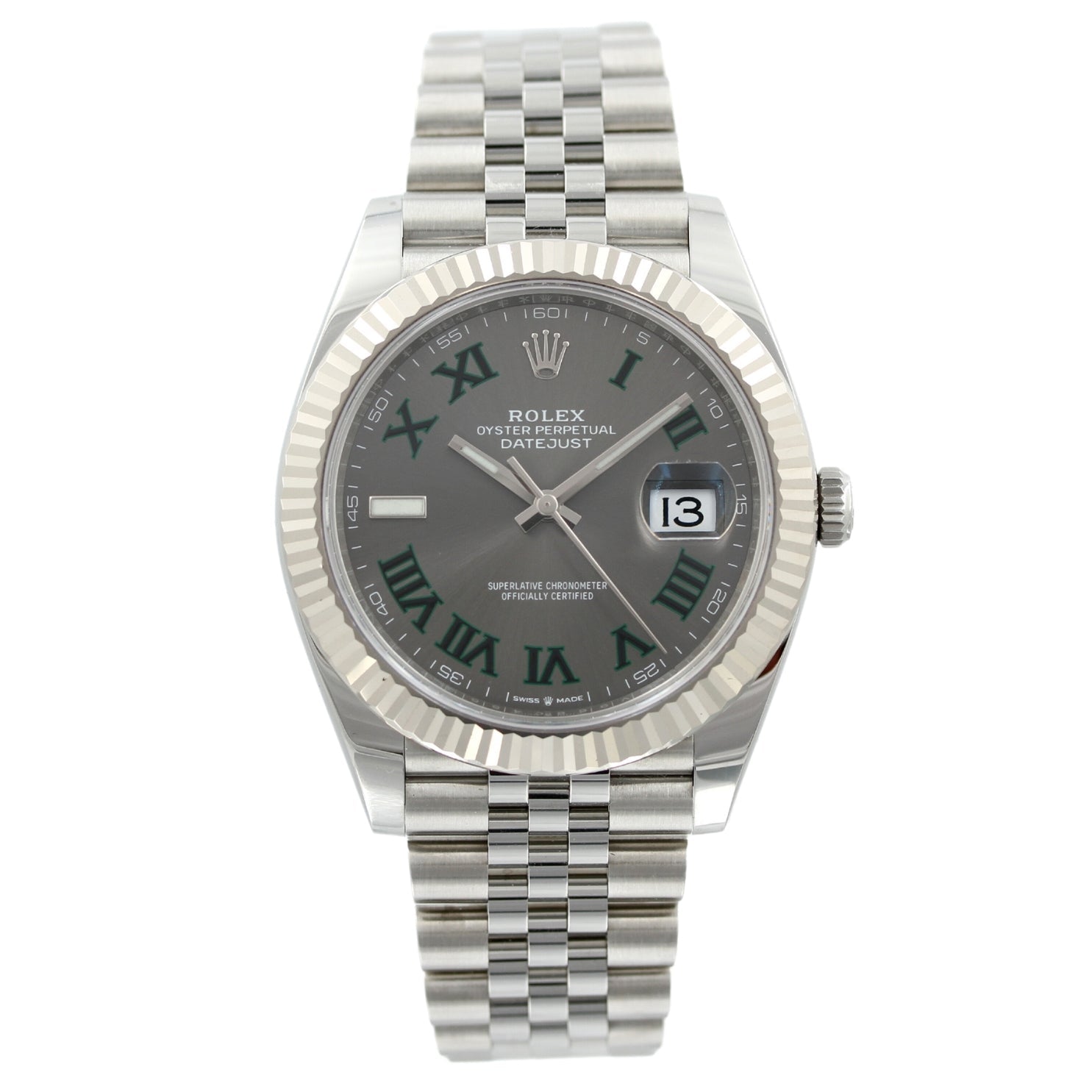 Rolex Datejust 41 »Wimbledon«, Jubilee, Ref. 126334, 41 mm, B+P Erstkaufr. 2025 - LUXUHRIA