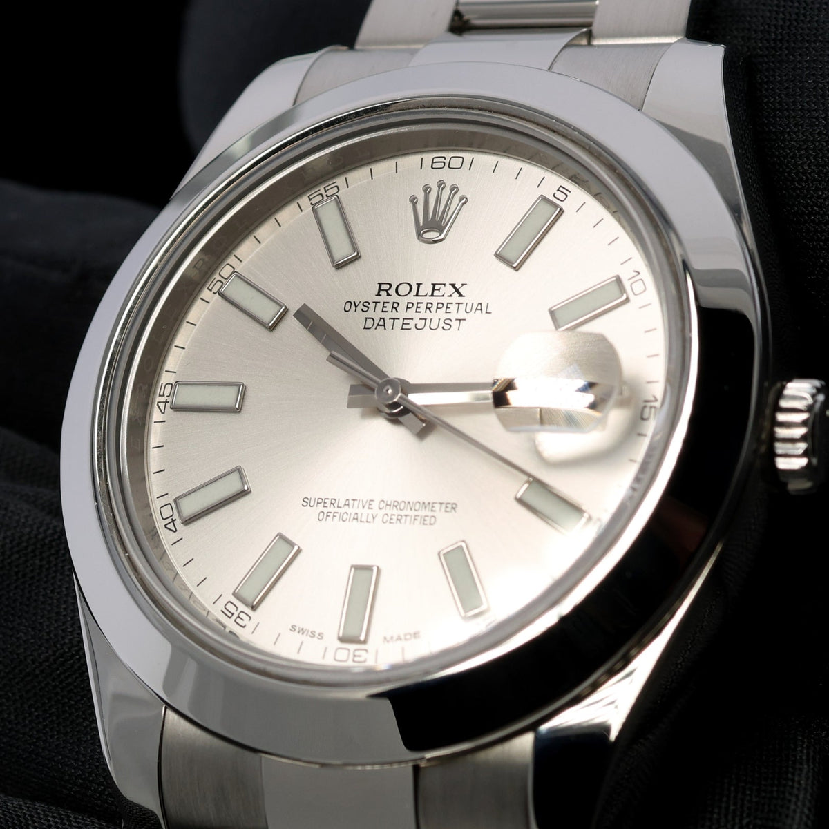 Rolex Datejust II, Silver Dial, Edelstahl, Oyster, Ref. 116300, 2016, B+P - LUXUHRIA