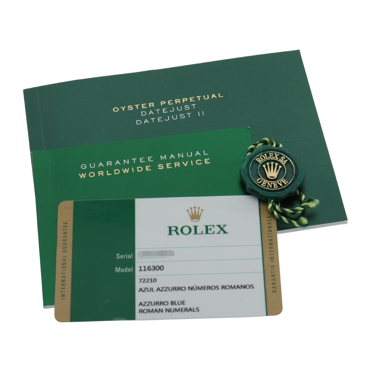 Rolex Datejust II, Silver Dial, Edelstahl, Oyster, Ref. 116300, 2016, B+P - LUXUHRIA