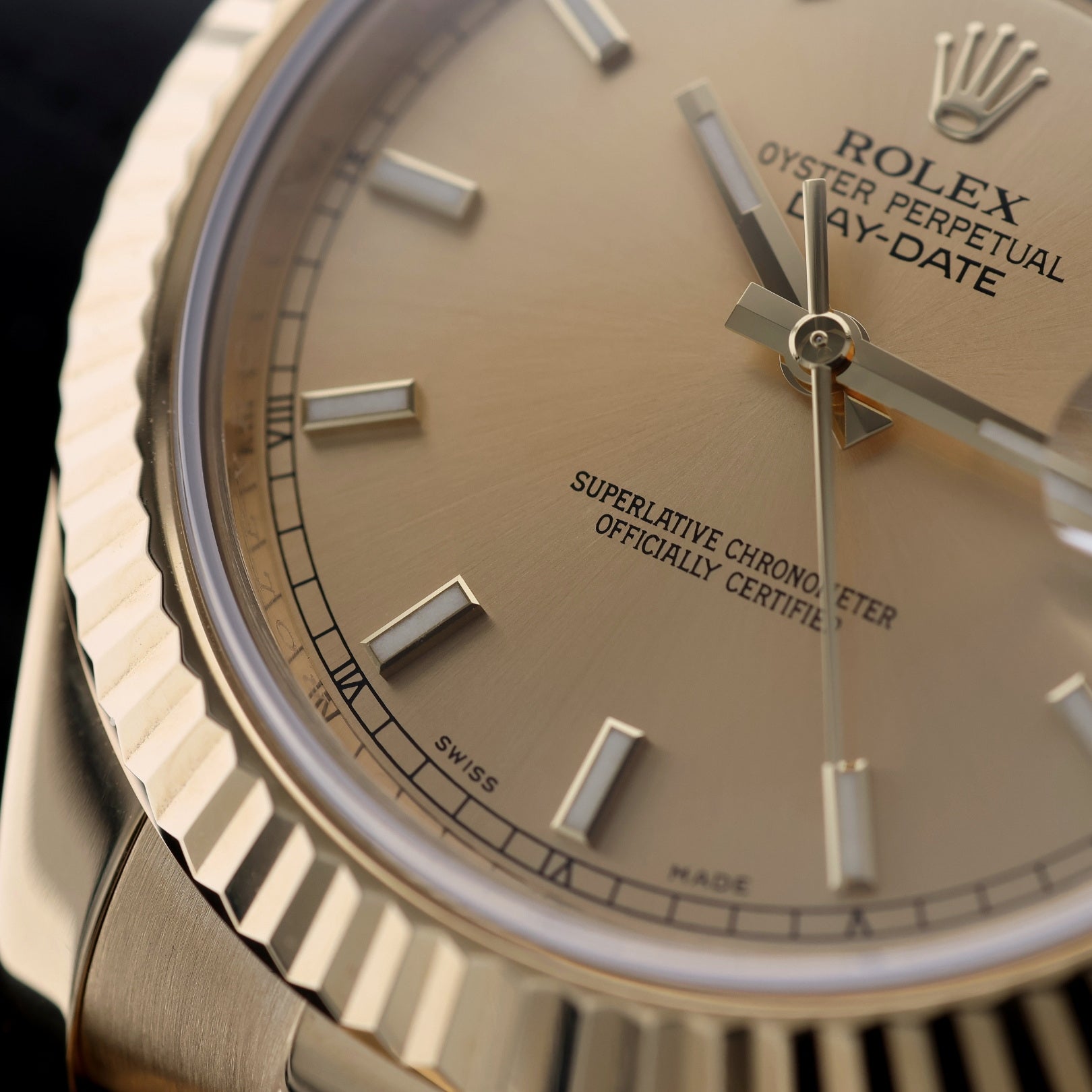 Rolex Day - Date II 41mm, Gelbgold, Ref. 218238, Rolex - Service 12 - 2024, B+P - LUXUHRIA