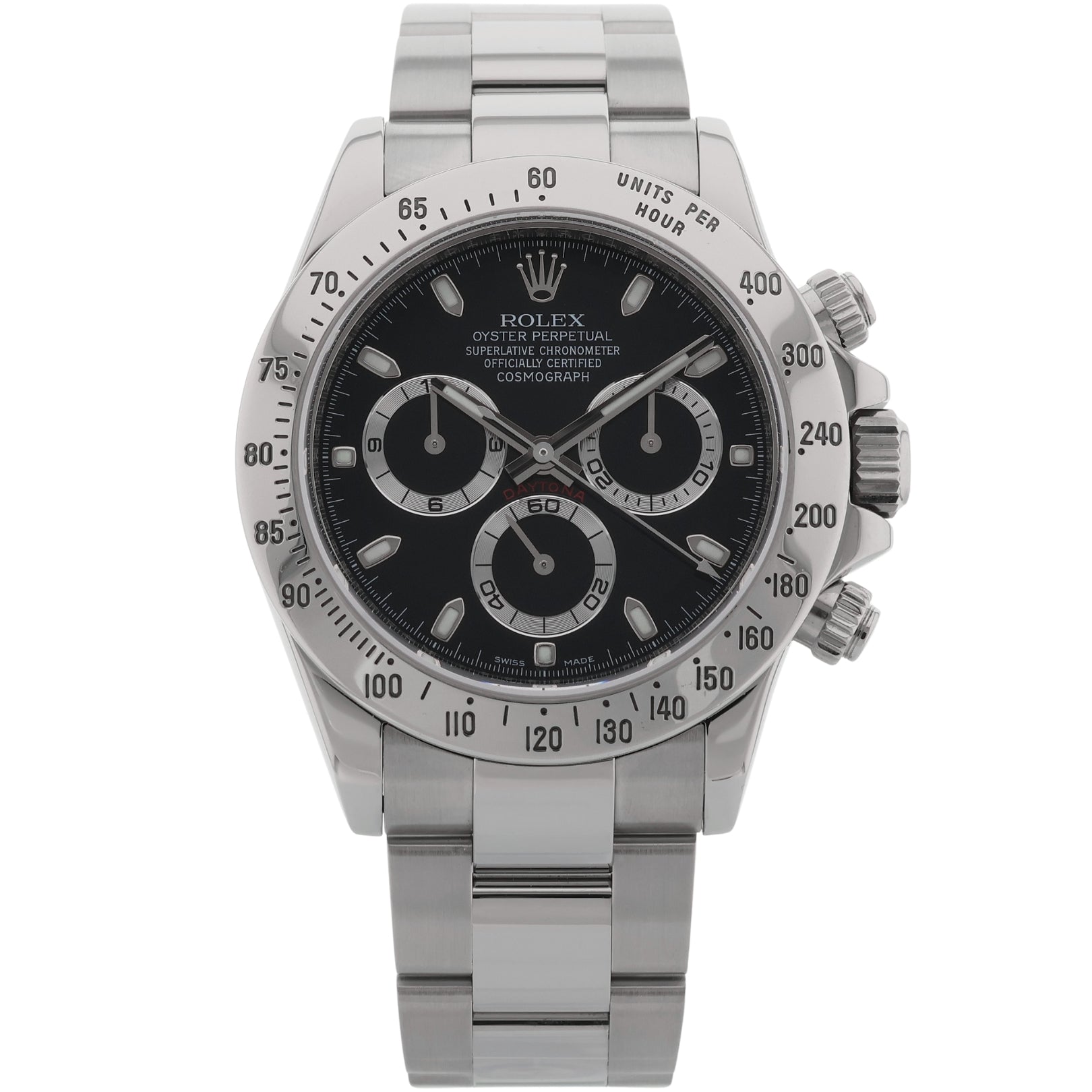 Rolex Daytona, Black Dial, LC 100, Ref. 116520, 05 - 2011, B+P - LUXUHRIA