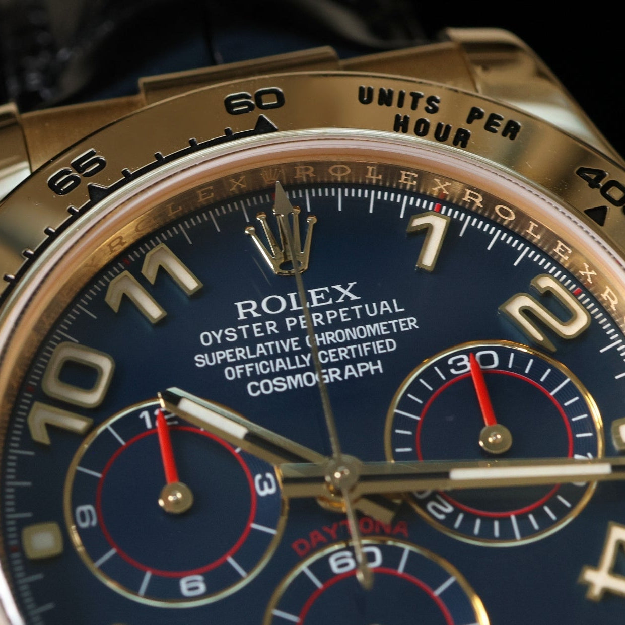 Rolex Daytona Blue Arabic Racing Dial, LC100, Ref. 116518, 05 - 2017, B+P - LUXUHRIA