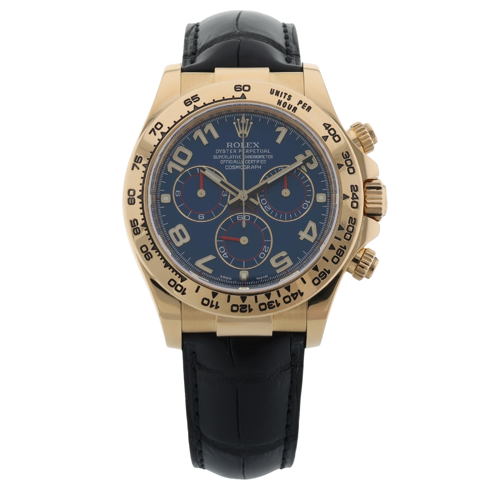 Rolex Daytona Blue Arabic Racing Dial, LC100, Ref. 116518, 05 - 2017, B+P - LUXUHRIA