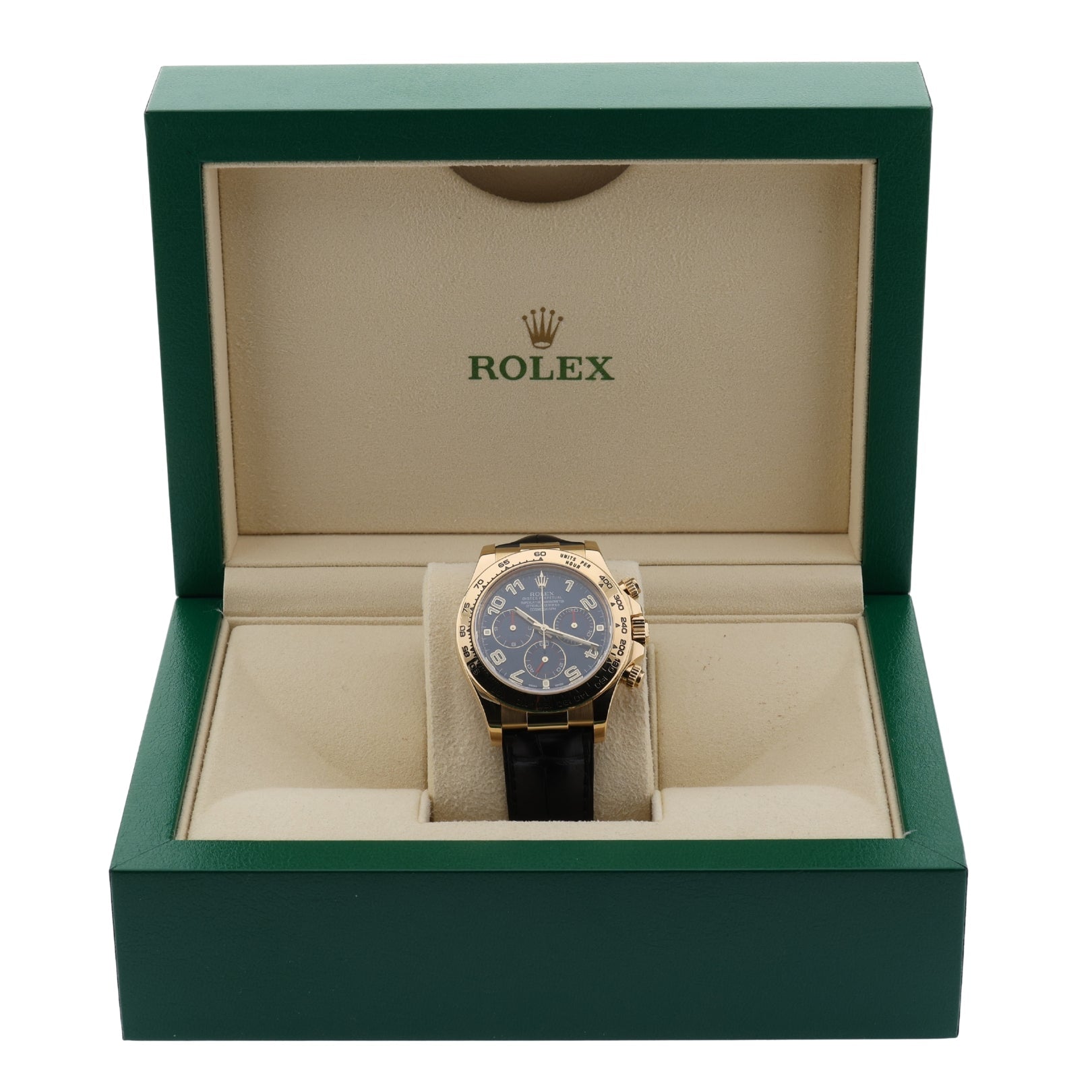 Rolex Daytona Blue Arabic Racing Dial, LC100, Ref. 116518, 05 - 2017, B+P - LUXUHRIA