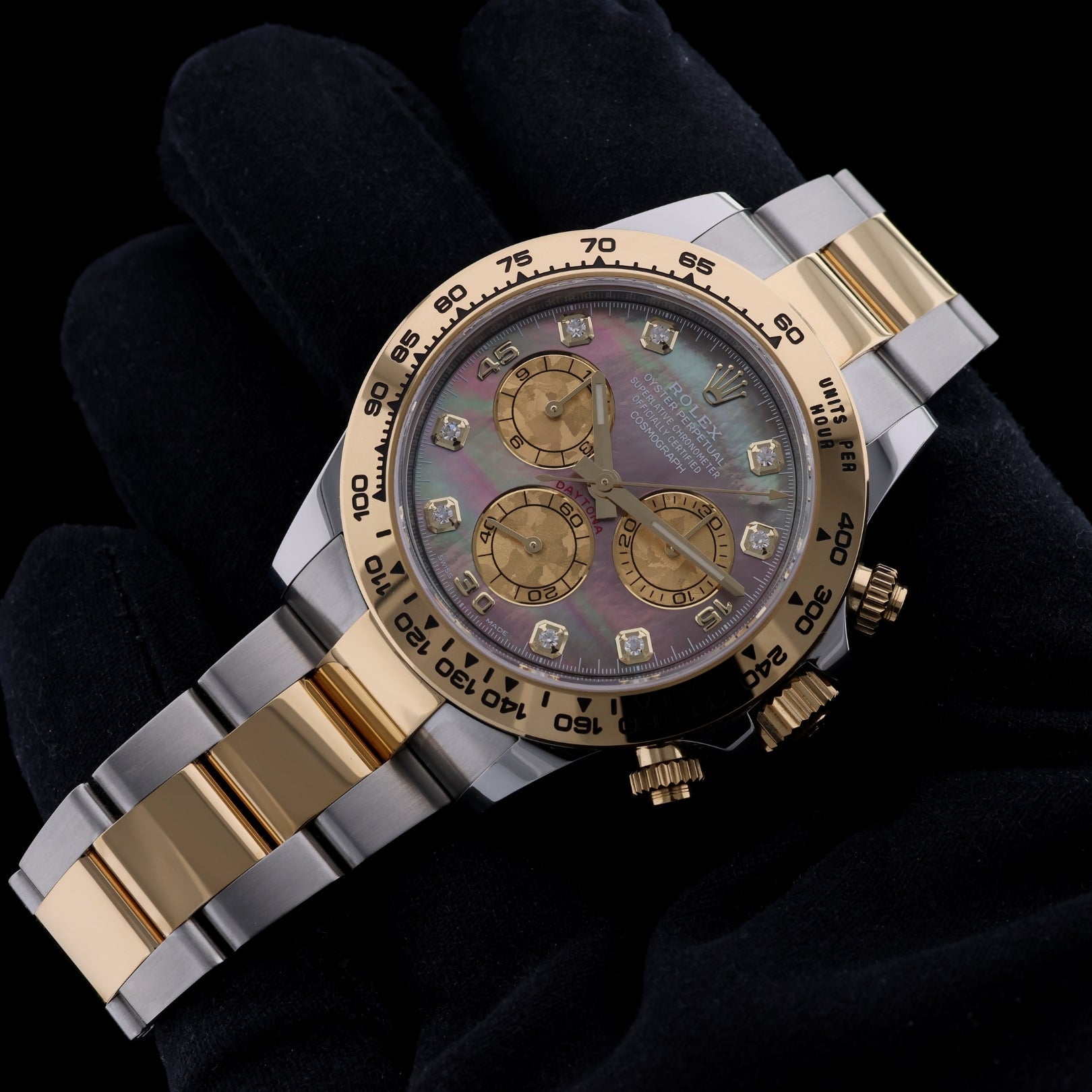 Rolex Daytona Cosmograph, Black Mother of Pearl Dial, Ref. 116503, 07 - 2019, B+P - LUXUHRIA