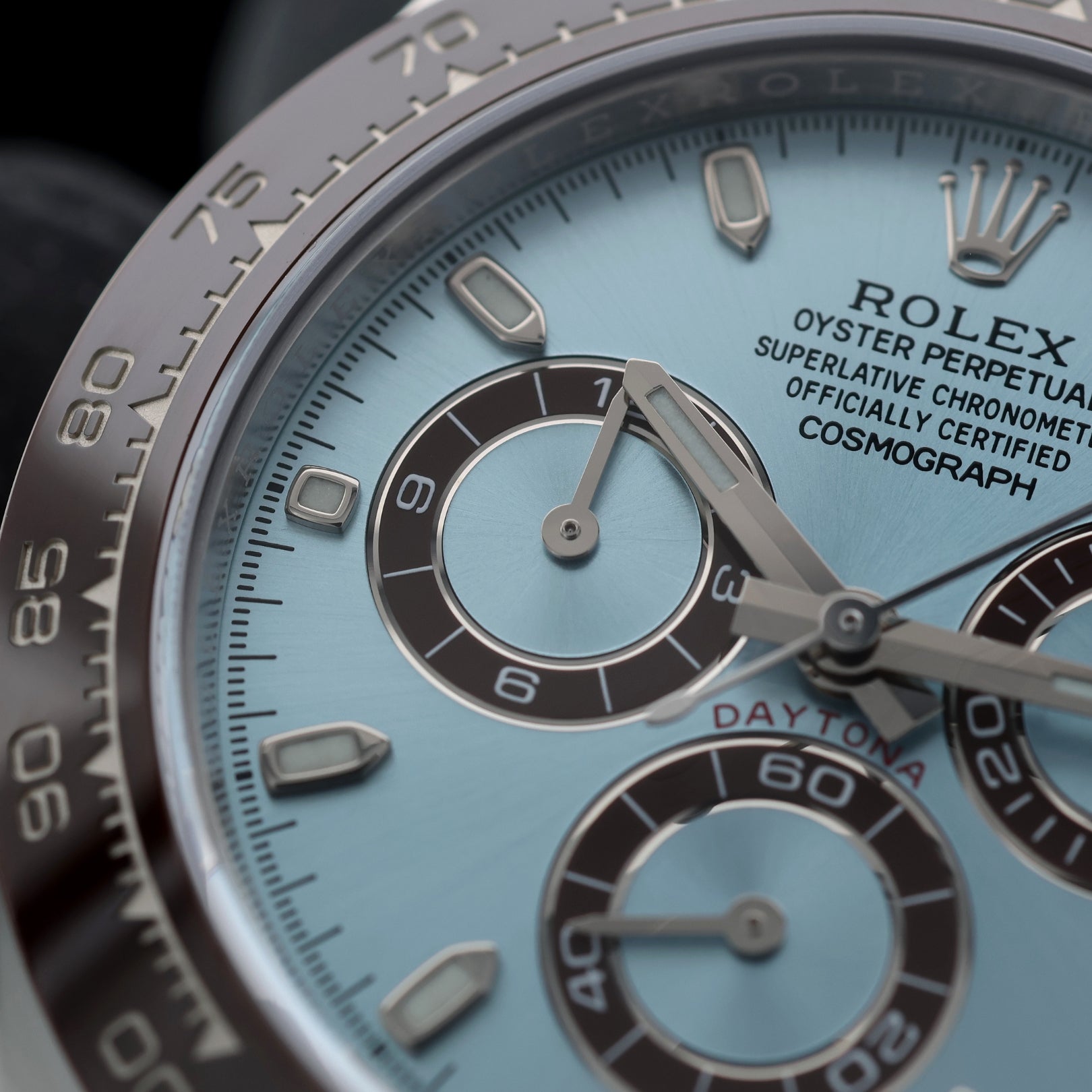 Rolex Daytona Cosmograph Platin, Ref. 116506, Ice Blue, 2023/DE, B+P - LUXUHRIA