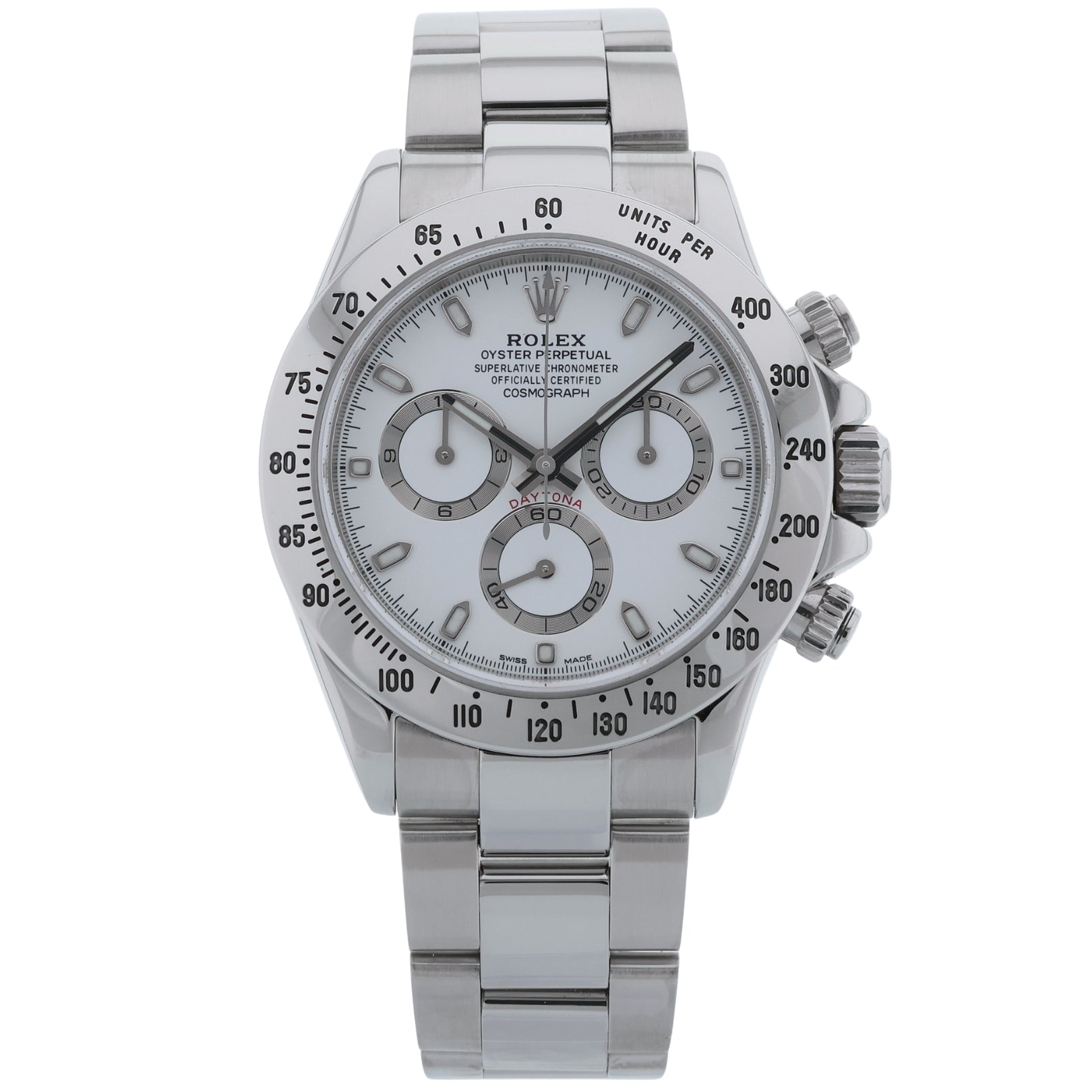 Rolex Daytona Cosmograph, White Dial, Ref. 116520, 05 - 2004, B+P Rolex Service 09.24 - LUXUHRIA