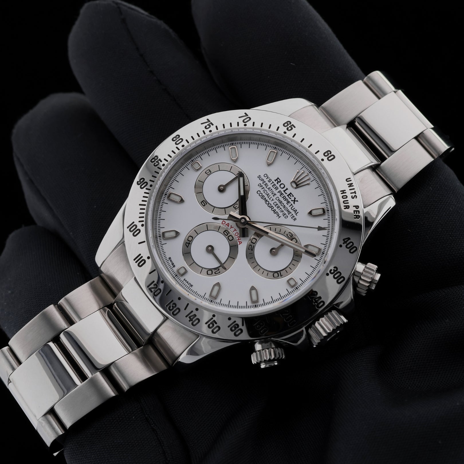 Rolex Daytona Cosmograph, White Dial, Ref. 116520, 05 - 2004, B+P Rolex Service 09.24 - LUXUHRIA