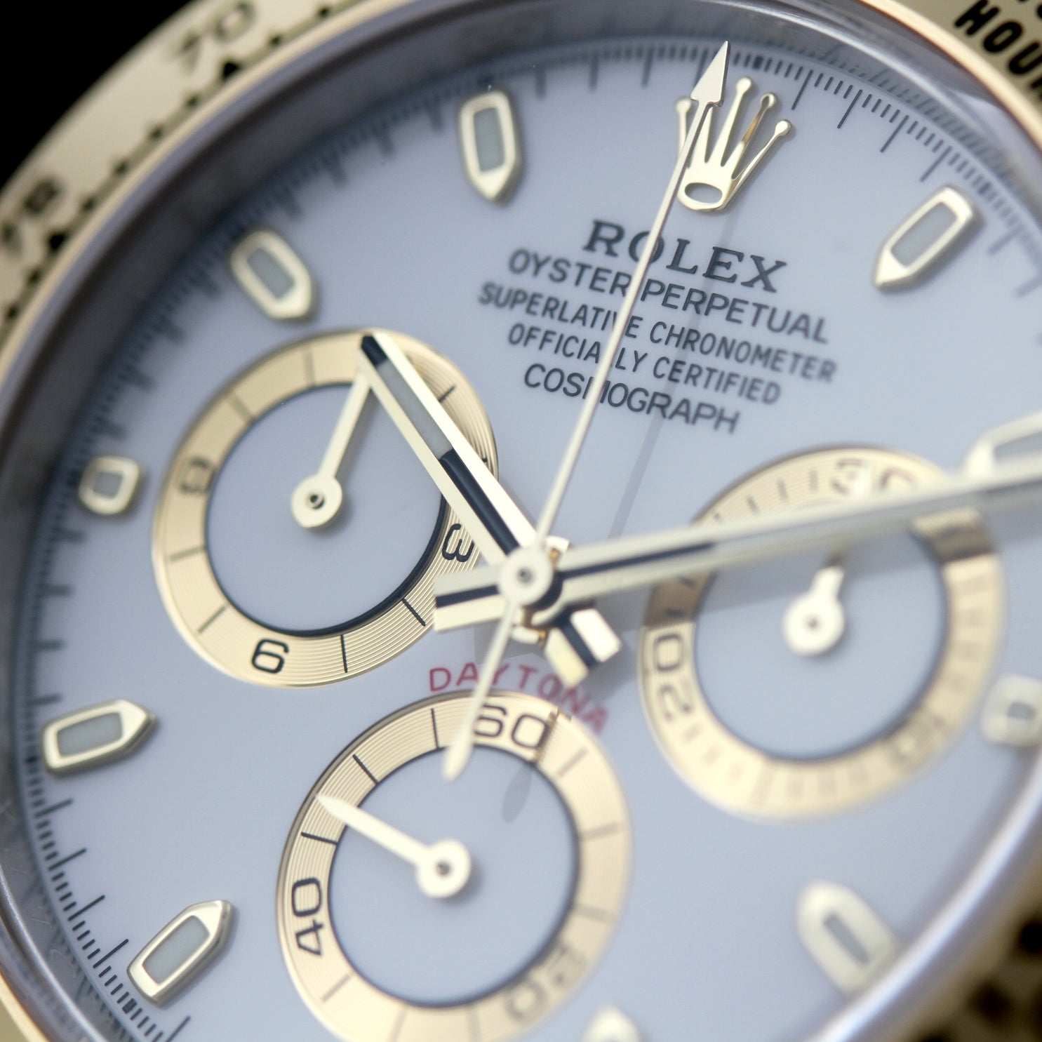 Rolex Daytona, Gold/Stahl, Weiss, Ref. 116503, B+P 2020 - LUXUHRIA