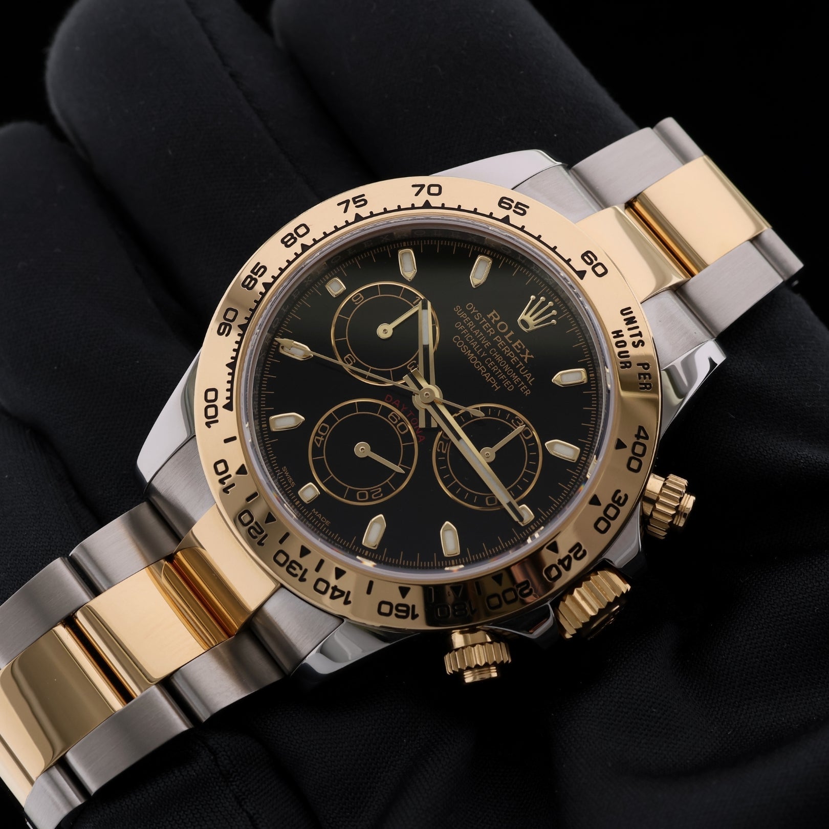 Rolex Daytona, Rolesor Gelb, Gold/Stahl, Ref. 116503, 08 - 2022 B+P - LUXUHRIA