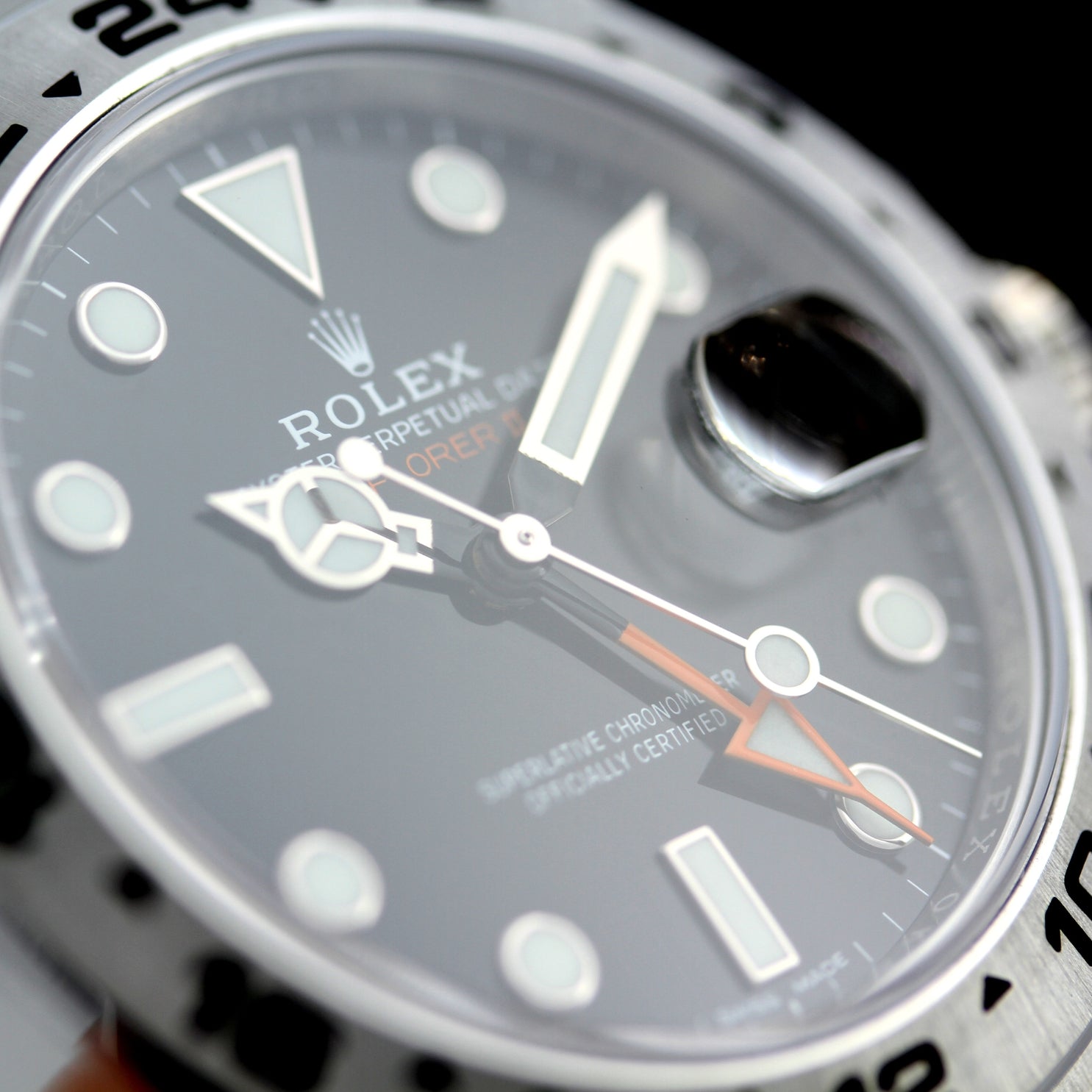 Rolex Explorer 42 mm, Ref. 216570, black dial, ungetragen/LC100, B+P - LUXUHRIA