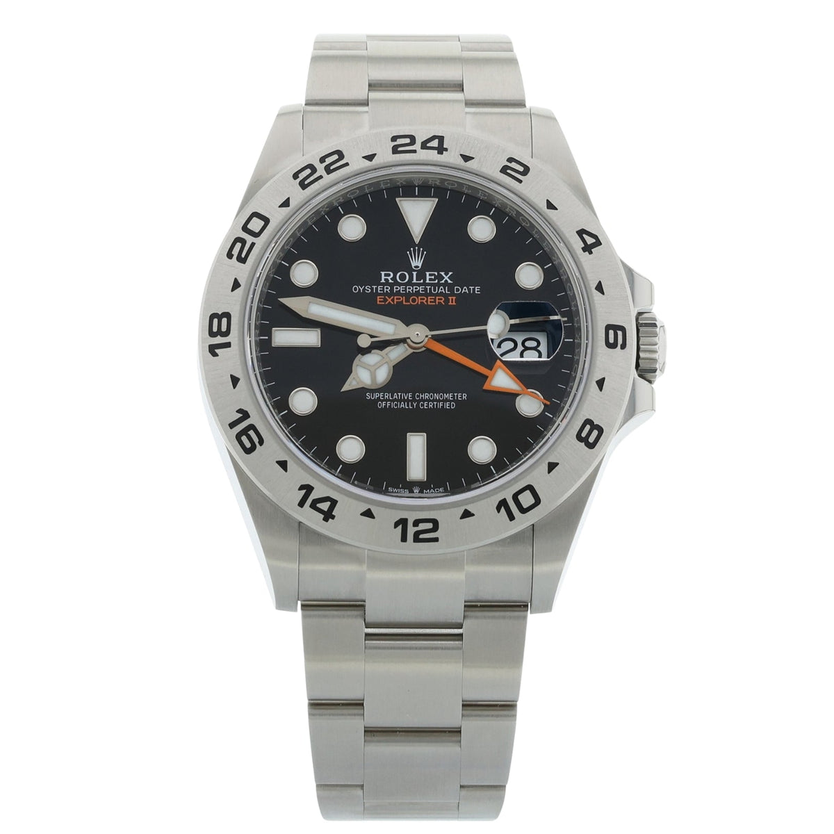 Rolex Explorer II, Black Dial, Edelstahl, LC100, Ref. 226570, 2026, B+P - LUXUHRIA