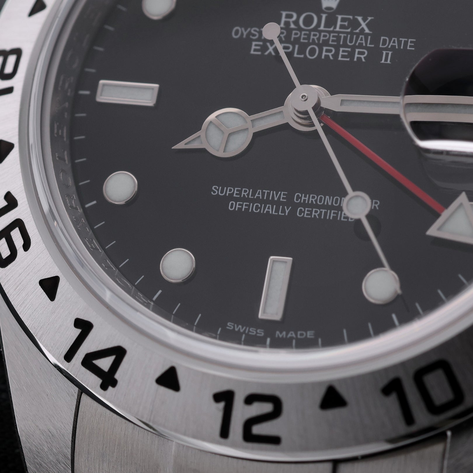 Rolex Explorer II, Black Dial, Fullsticker, Ref. 16570, 09 - 2010, B+P - LUXUHRIA